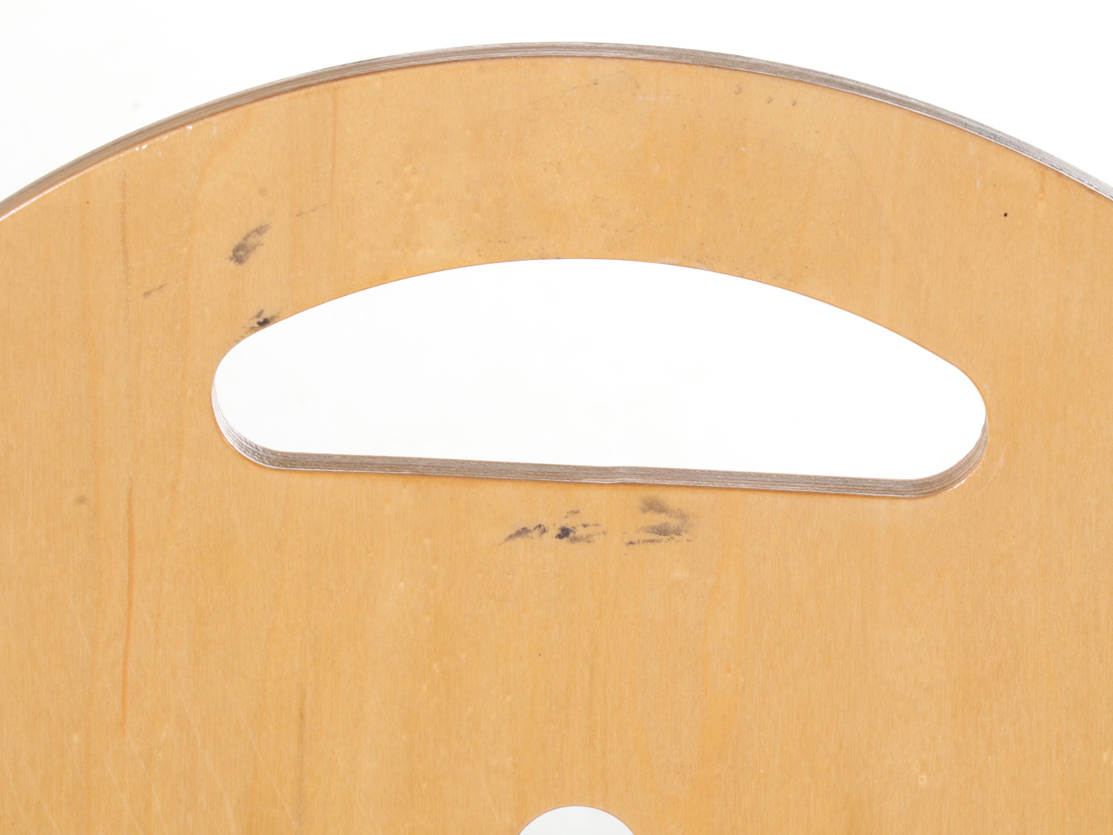 Set of Four Lowenstein Modern Wood and Metal Chairs