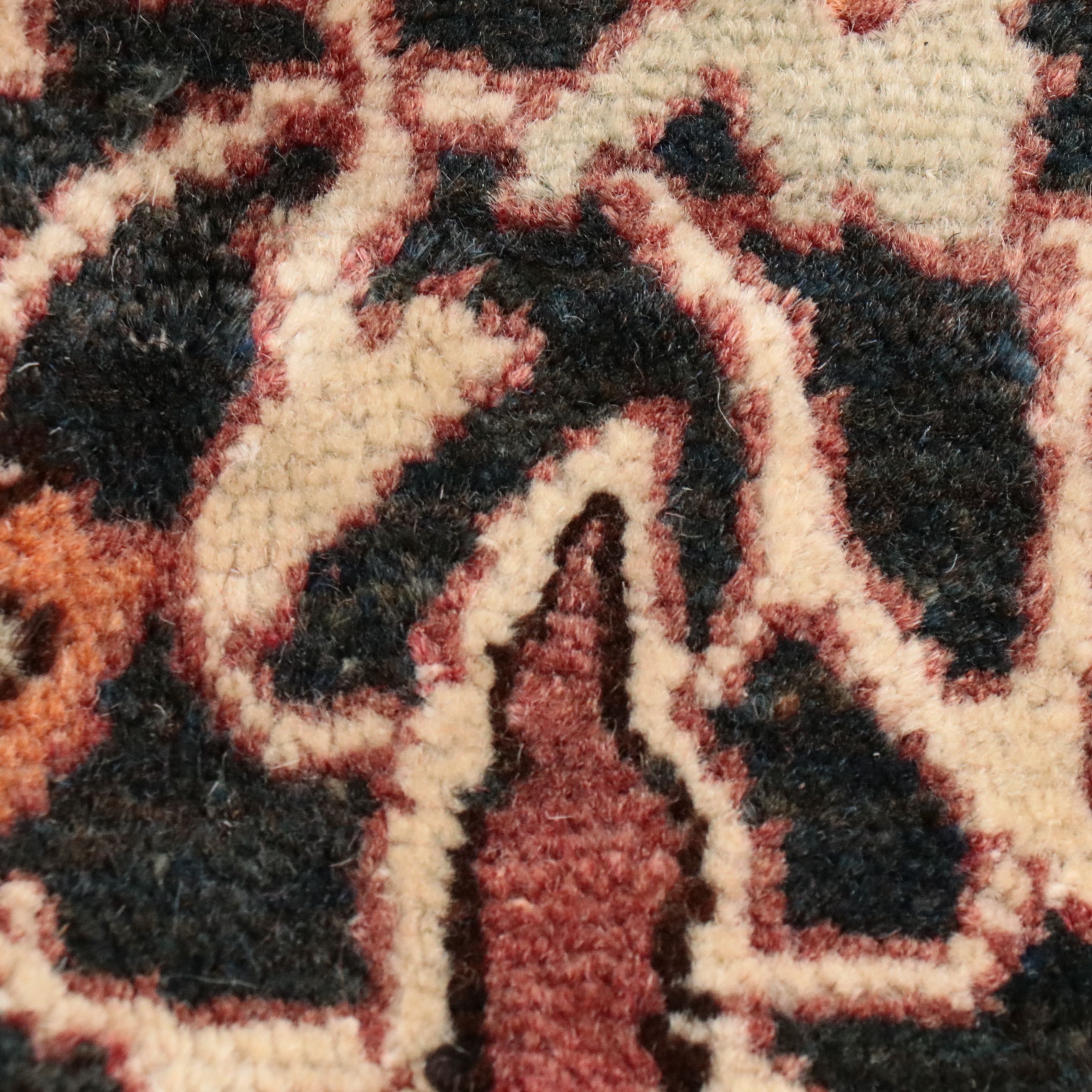 4'7 x 7' Hand-Knotted Persian Hamadan Area Rug