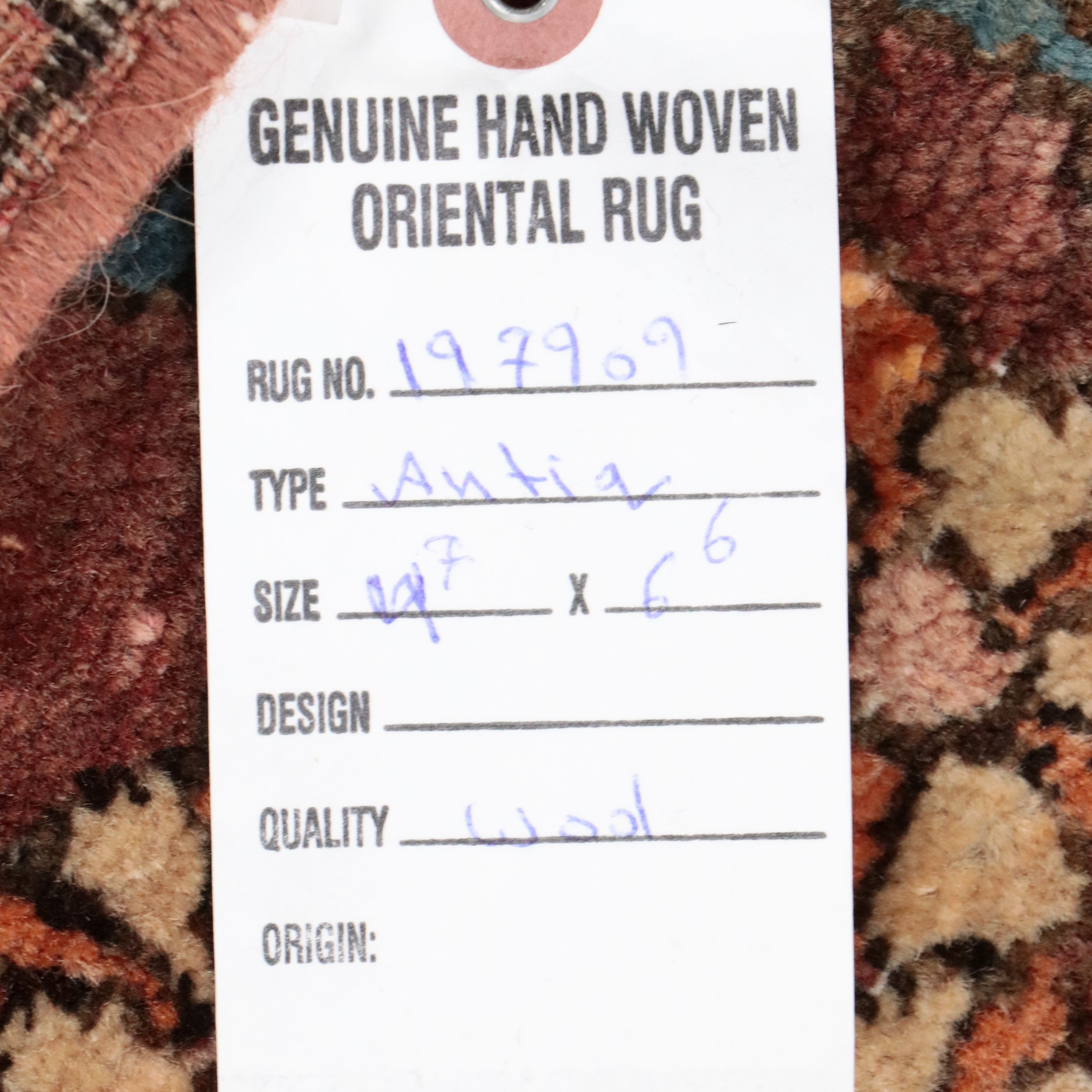 4'7 x 7' Hand-Knotted Persian Hamadan Area Rug