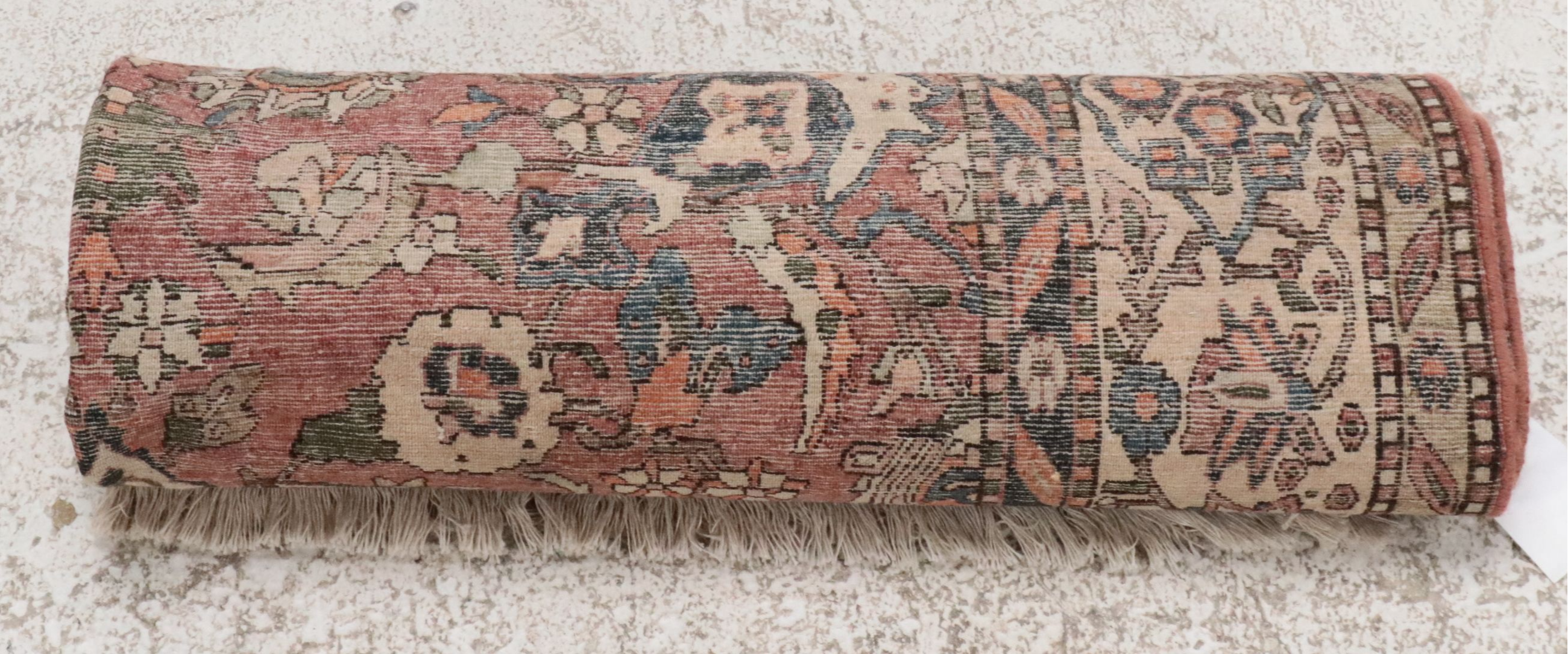 4'7 x 7' Hand-Knotted Persian Hamadan Area Rug