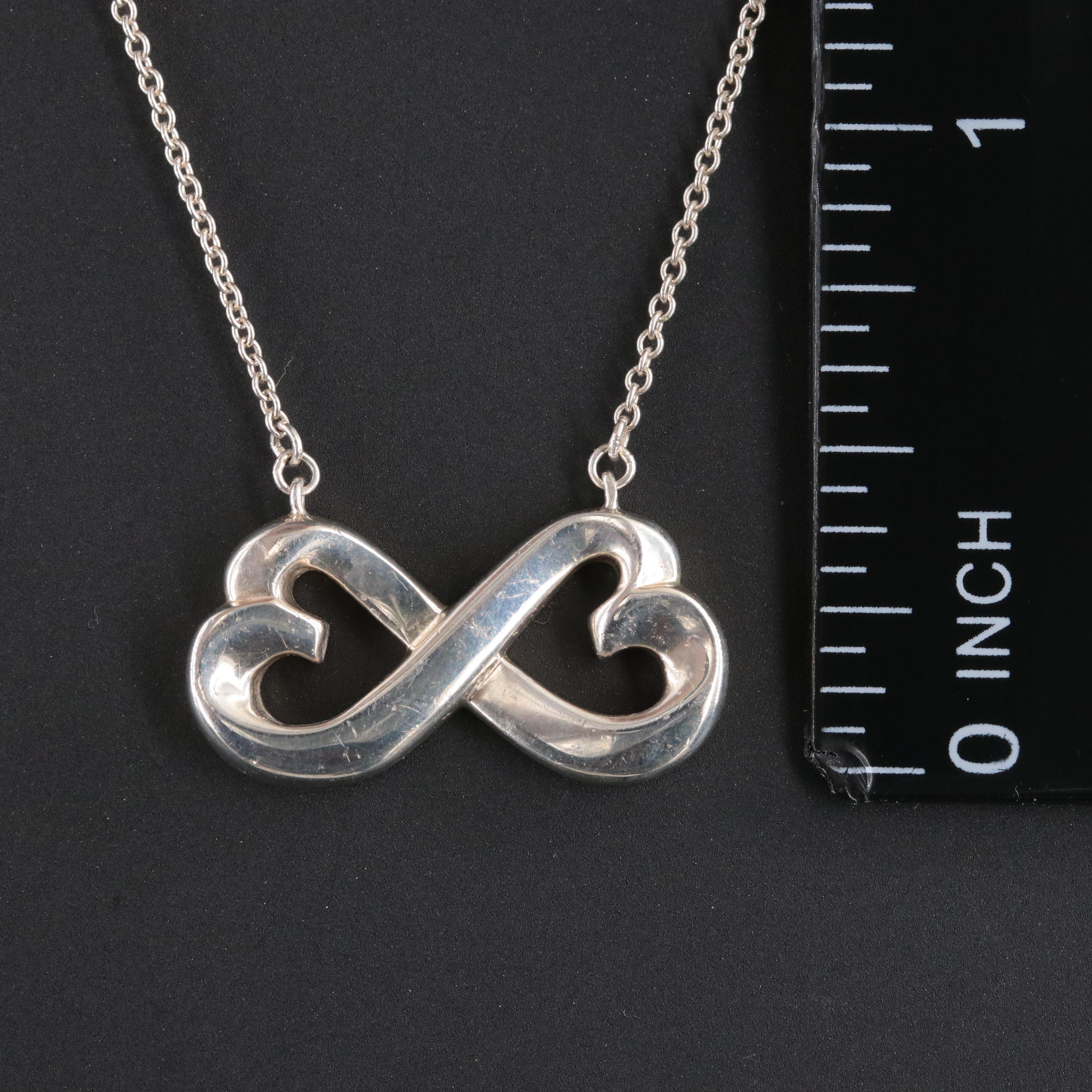 Paloma Picasso for Tiffany & Co. Sterling Double Loving Heart Necklace