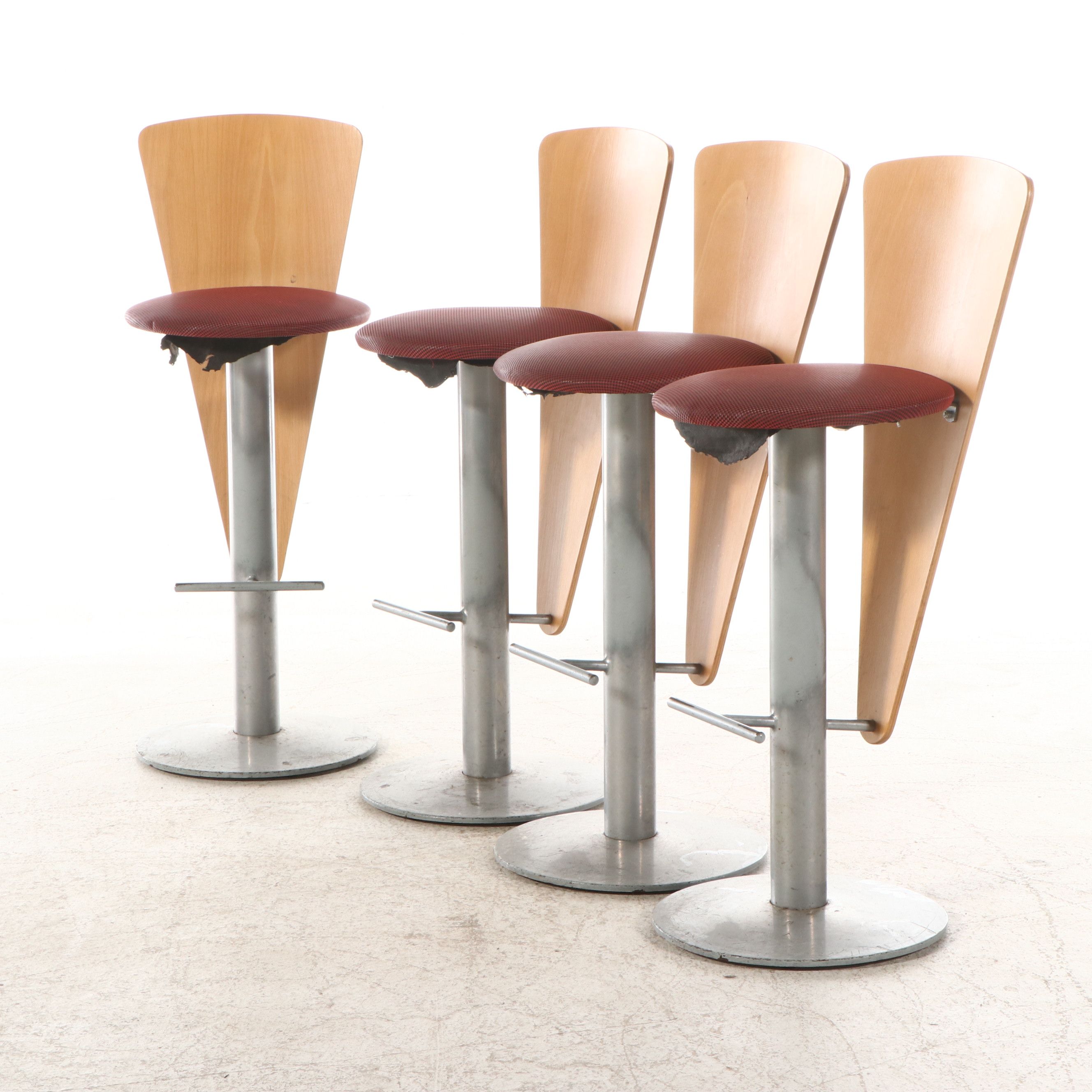 Set of Four Contemporary Art Deco Style Barstools