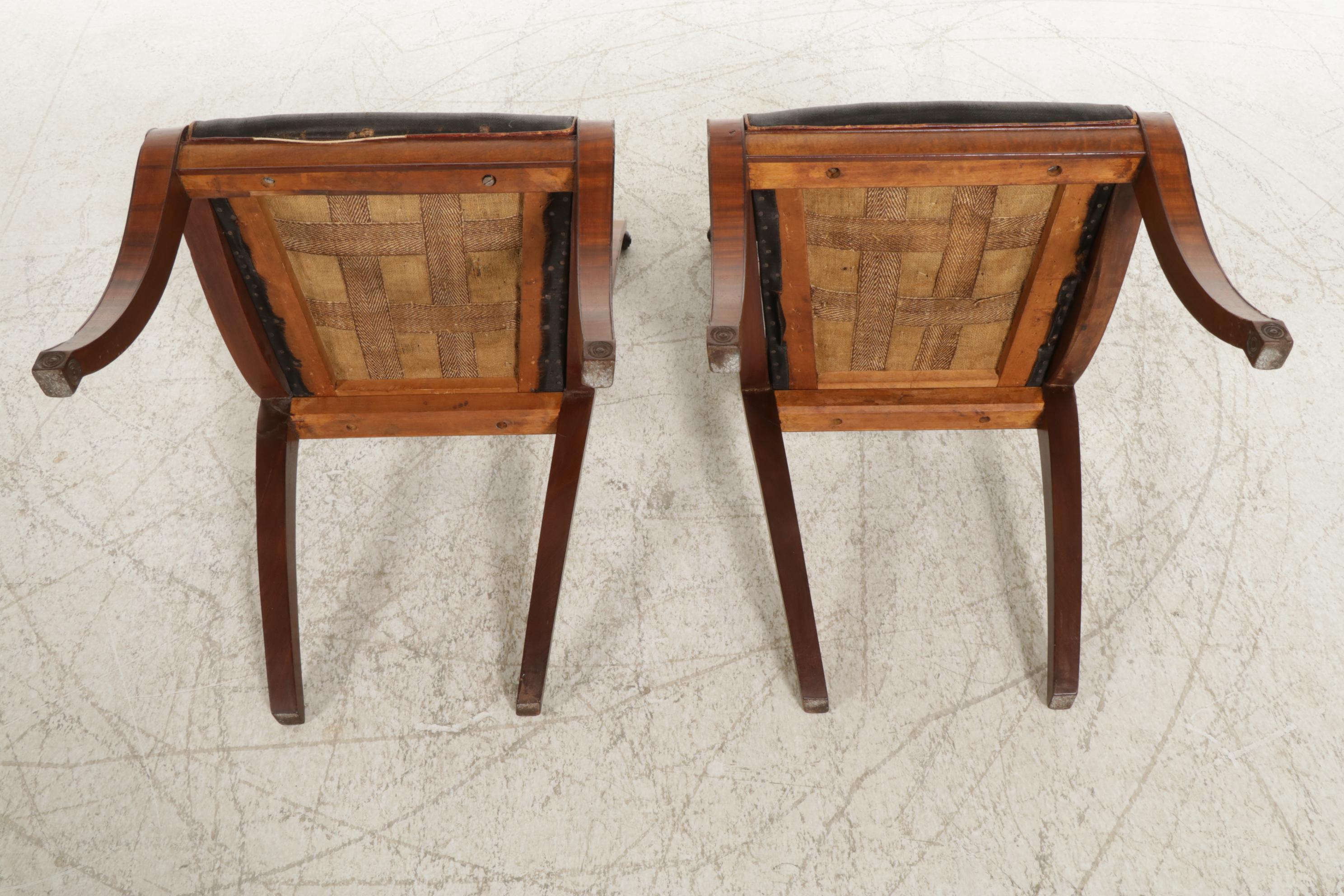 Regency Mahogany Side Chairs, Early 19th Century
