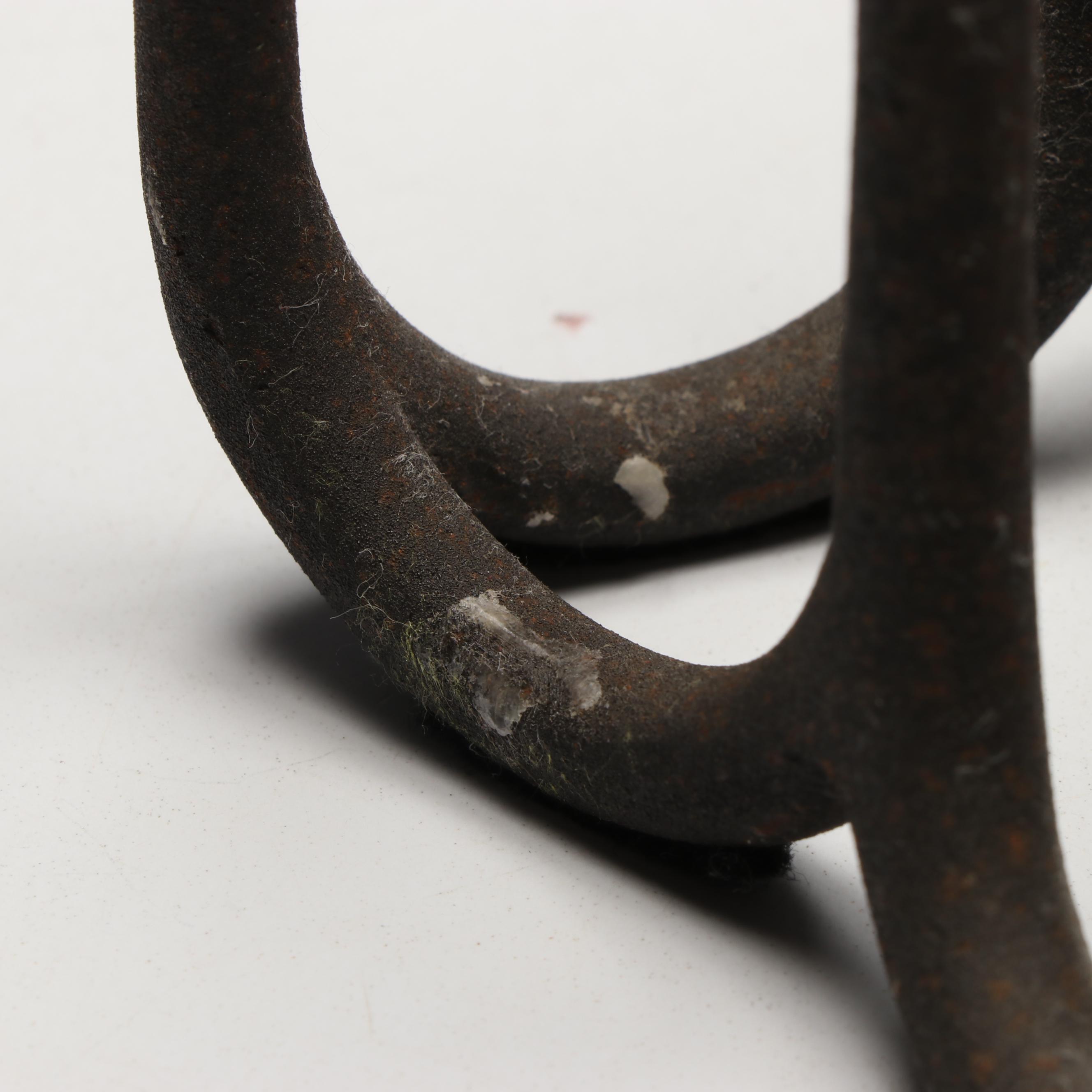 Iron Candelabra with Dansk Designs Taper Candles