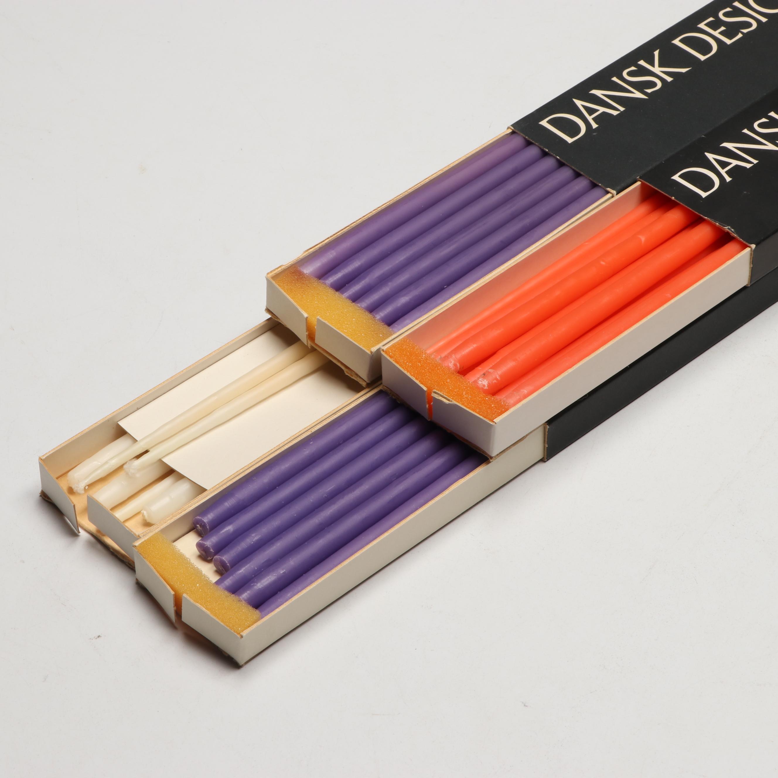 Iron Candelabra with Dansk Designs Taper Candles