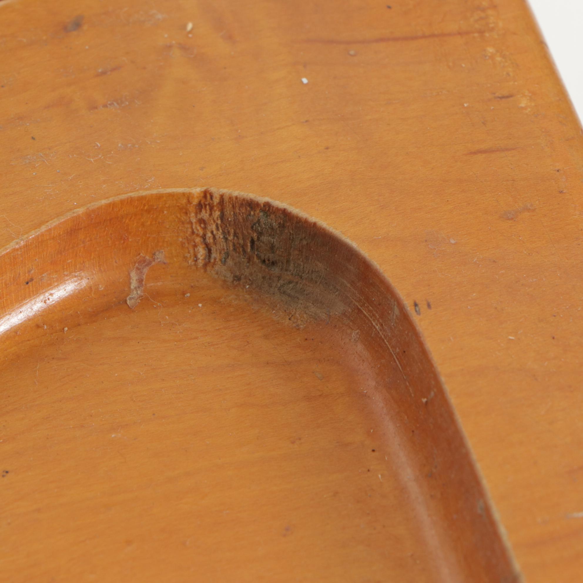 Wood Child's High Chair, Mid-20th Century