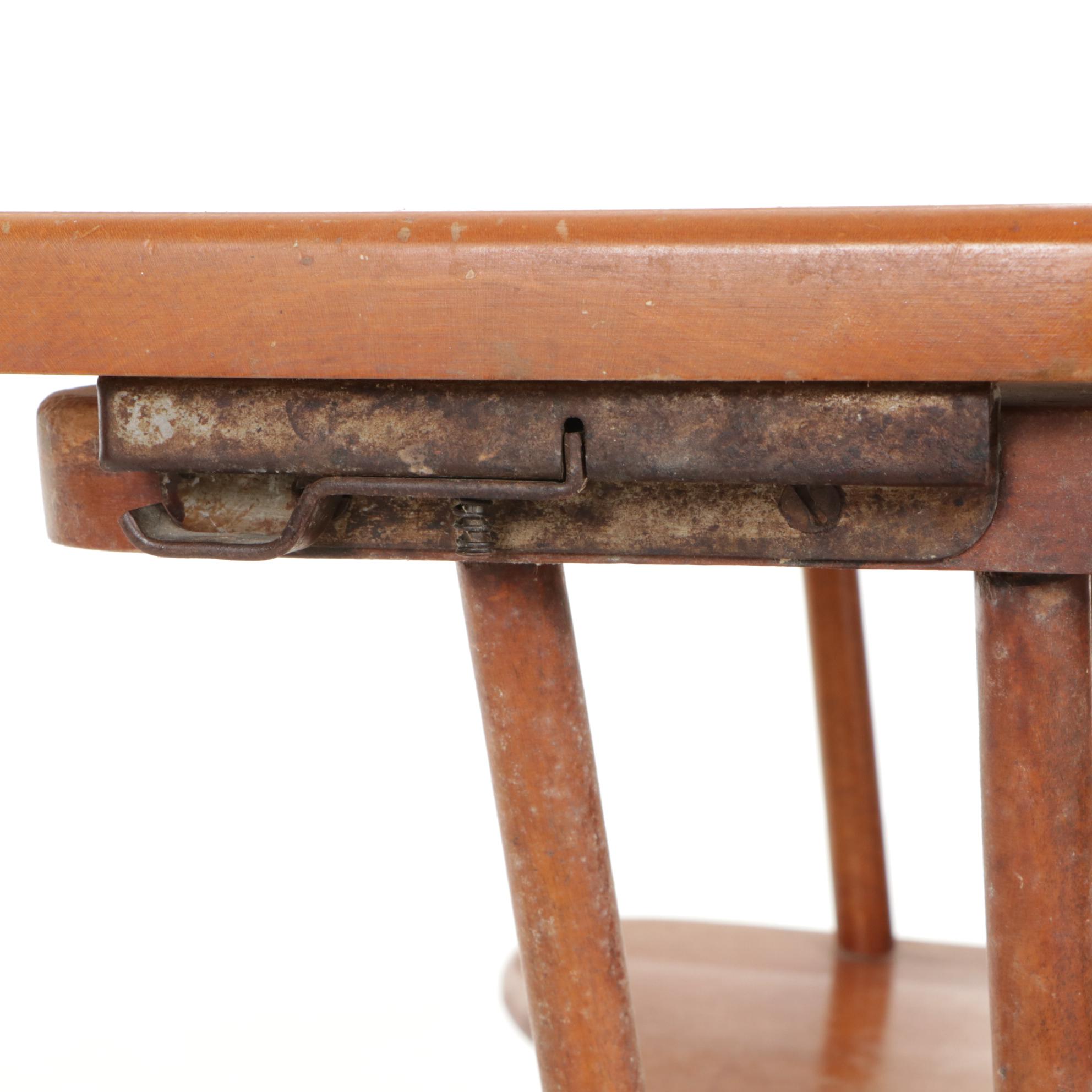 Wood Child's High Chair, Mid-20th Century