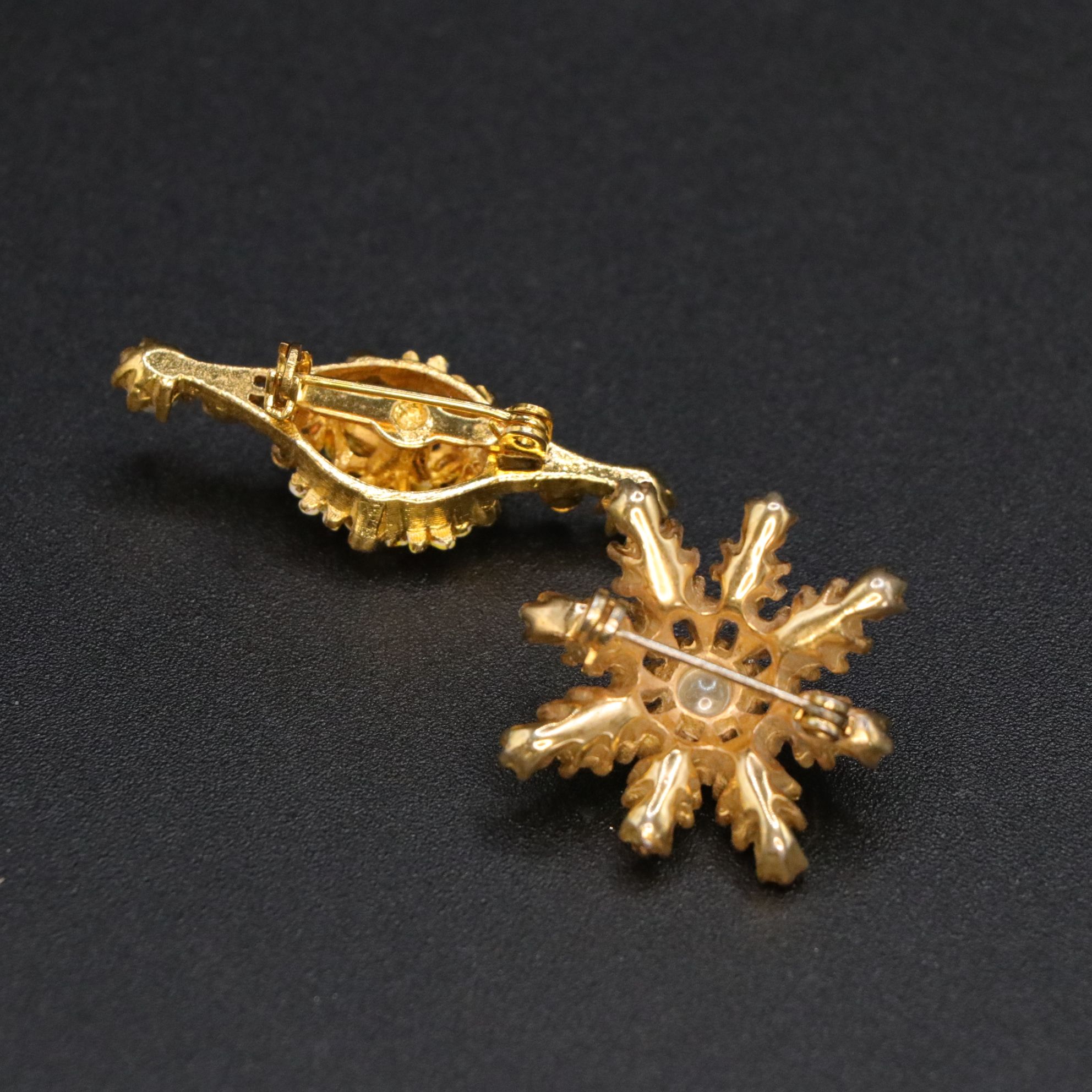 Floral Enamel Brooch with Clover, Purse, Geisha and More Figural Brooches