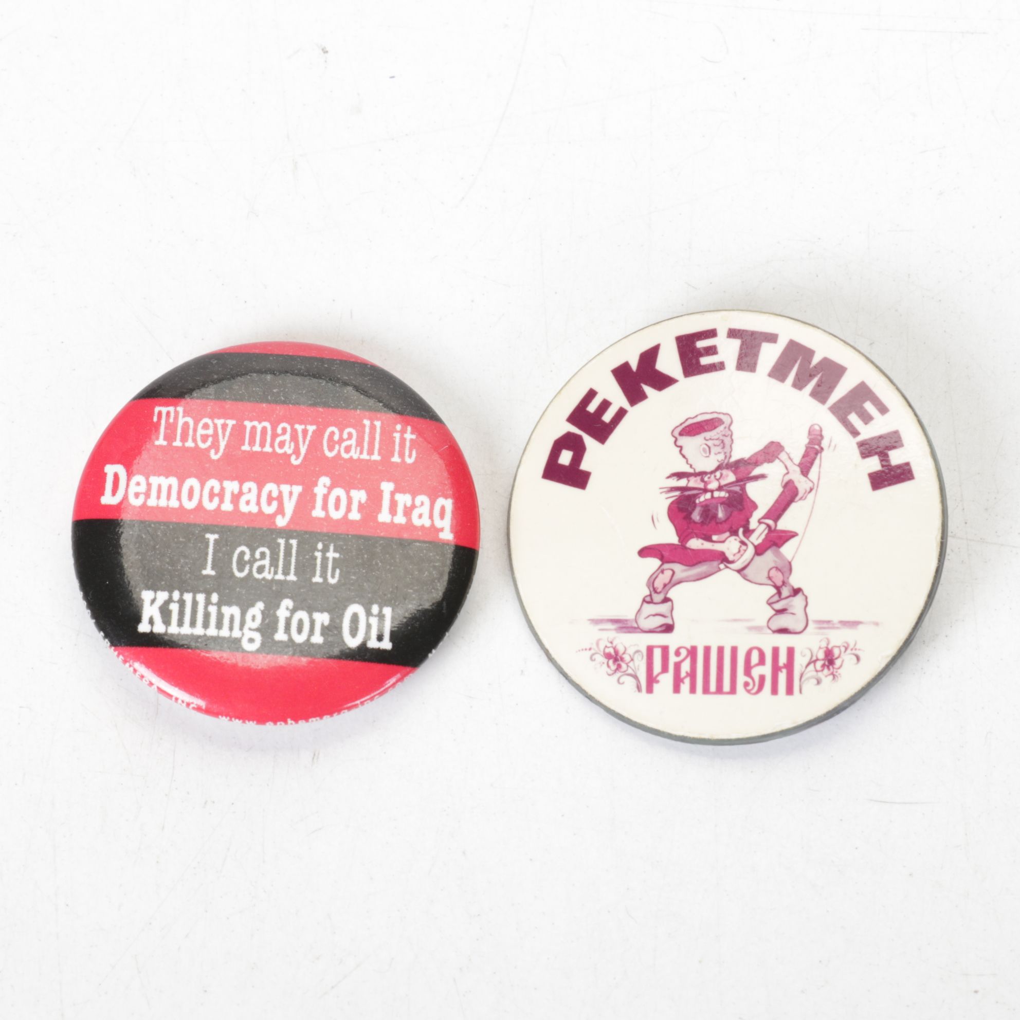 "I Like Ike" & "Nixon Now" with "Kiss Me Kid, I'm Sweet" & More Buttons, 1960s