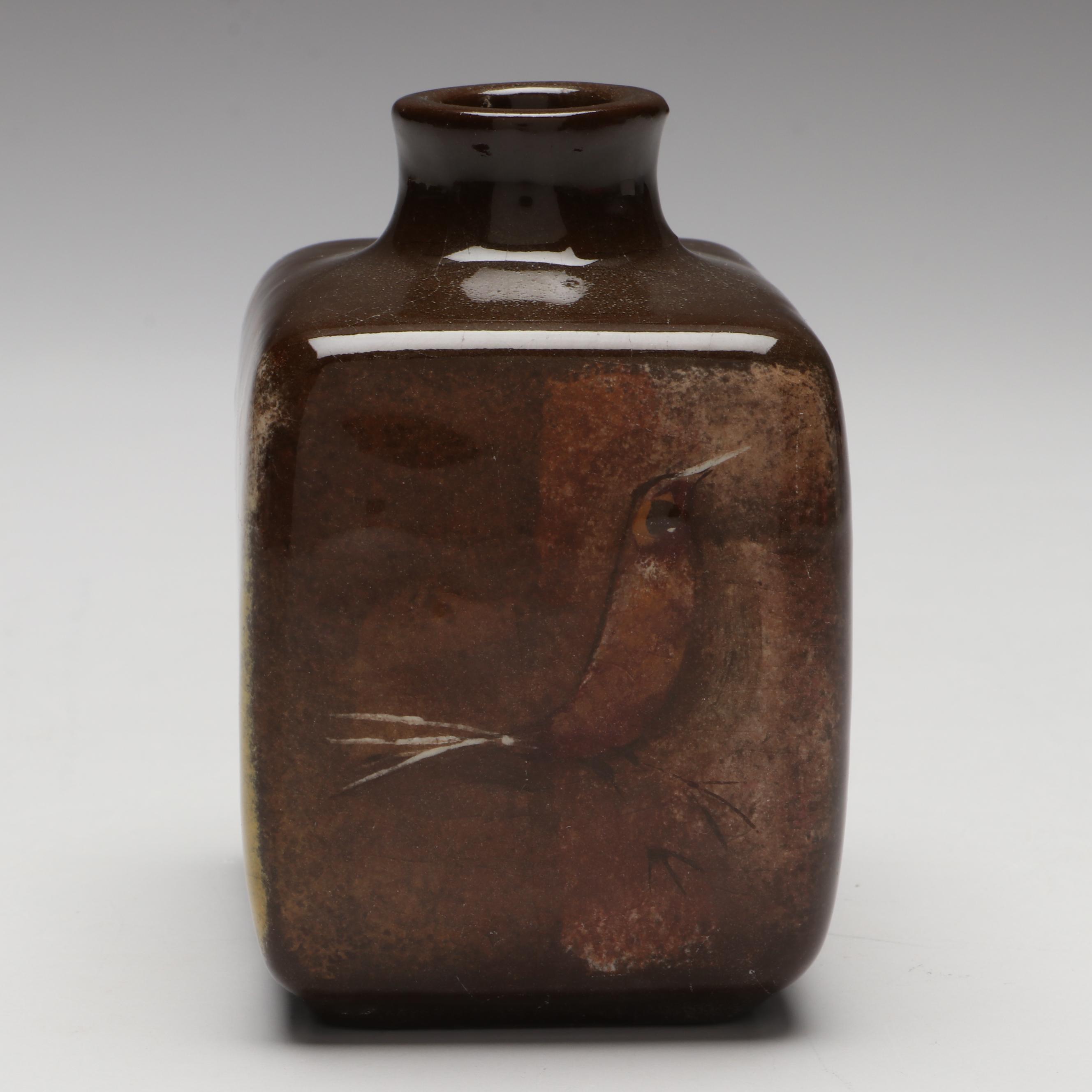 Polia Pillin Woman with Birds Art Pottery Vase