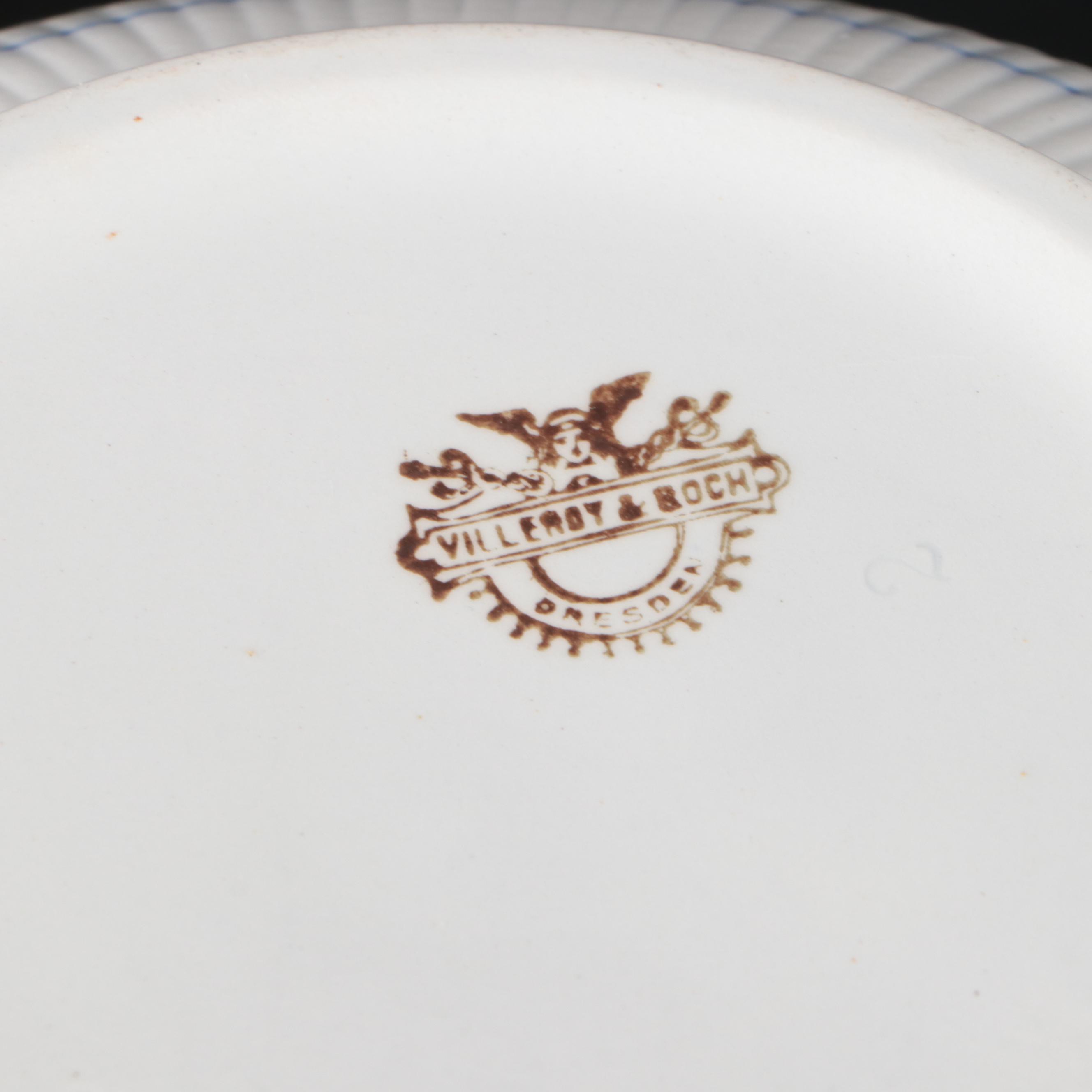 Villeroy & Boch "Dresden" Porcelain Soup Tureen, Ladle, and Underplate
