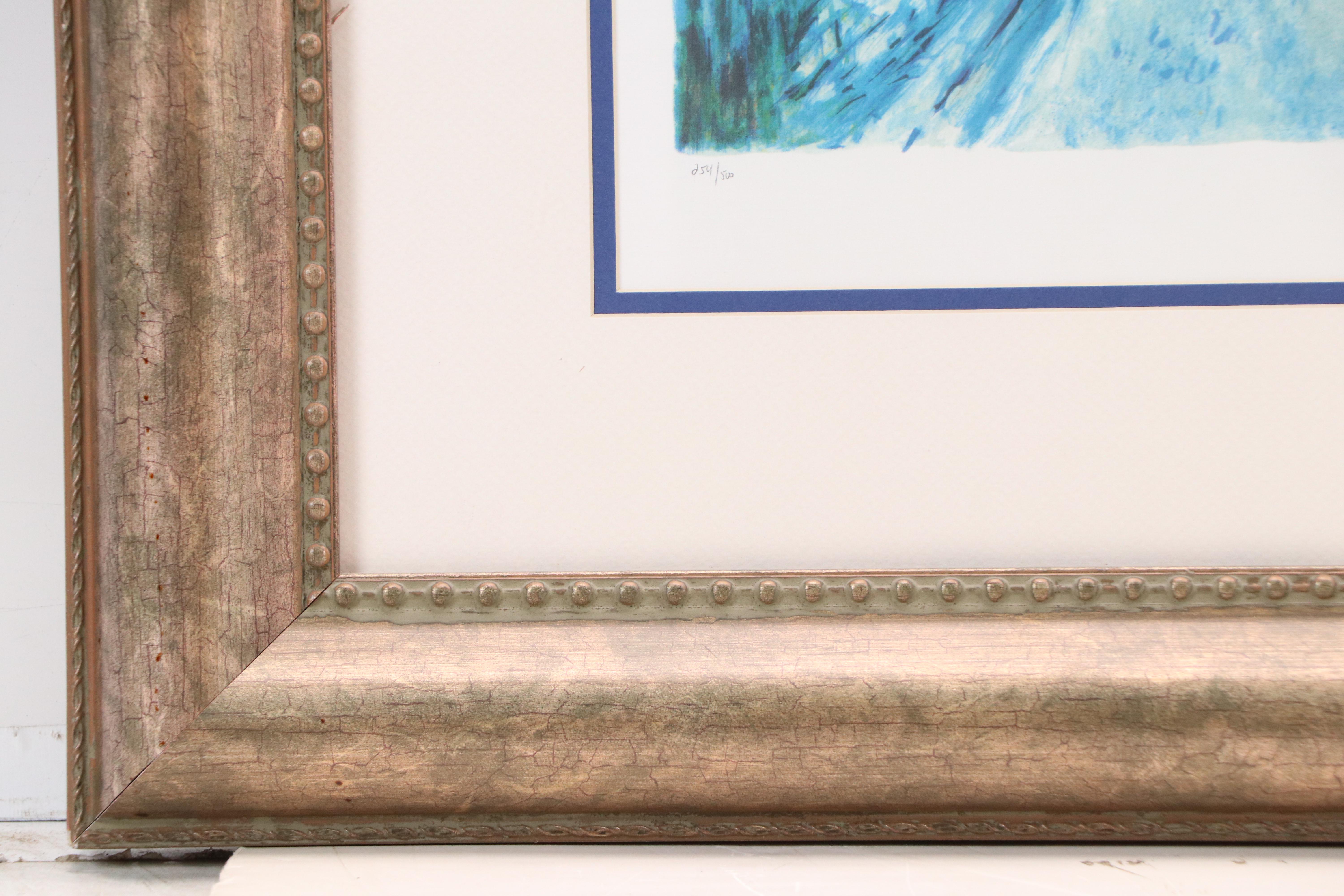 After Marc Chagall Offset Lithograph "Lovers Over Paris"