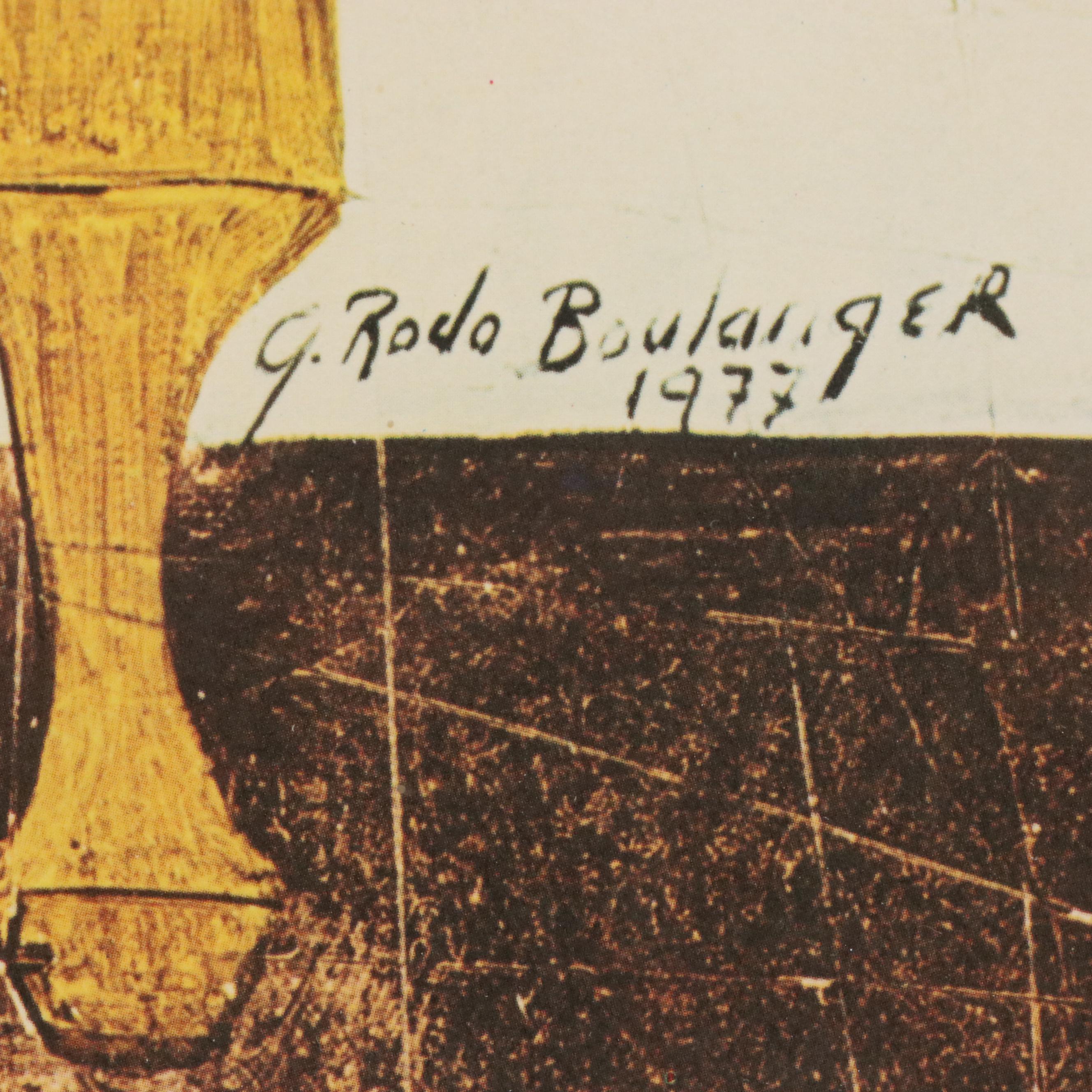 After G. Rodo Boulanger Offset Lithograph "Le Violin de Juliette," Late 20th C.