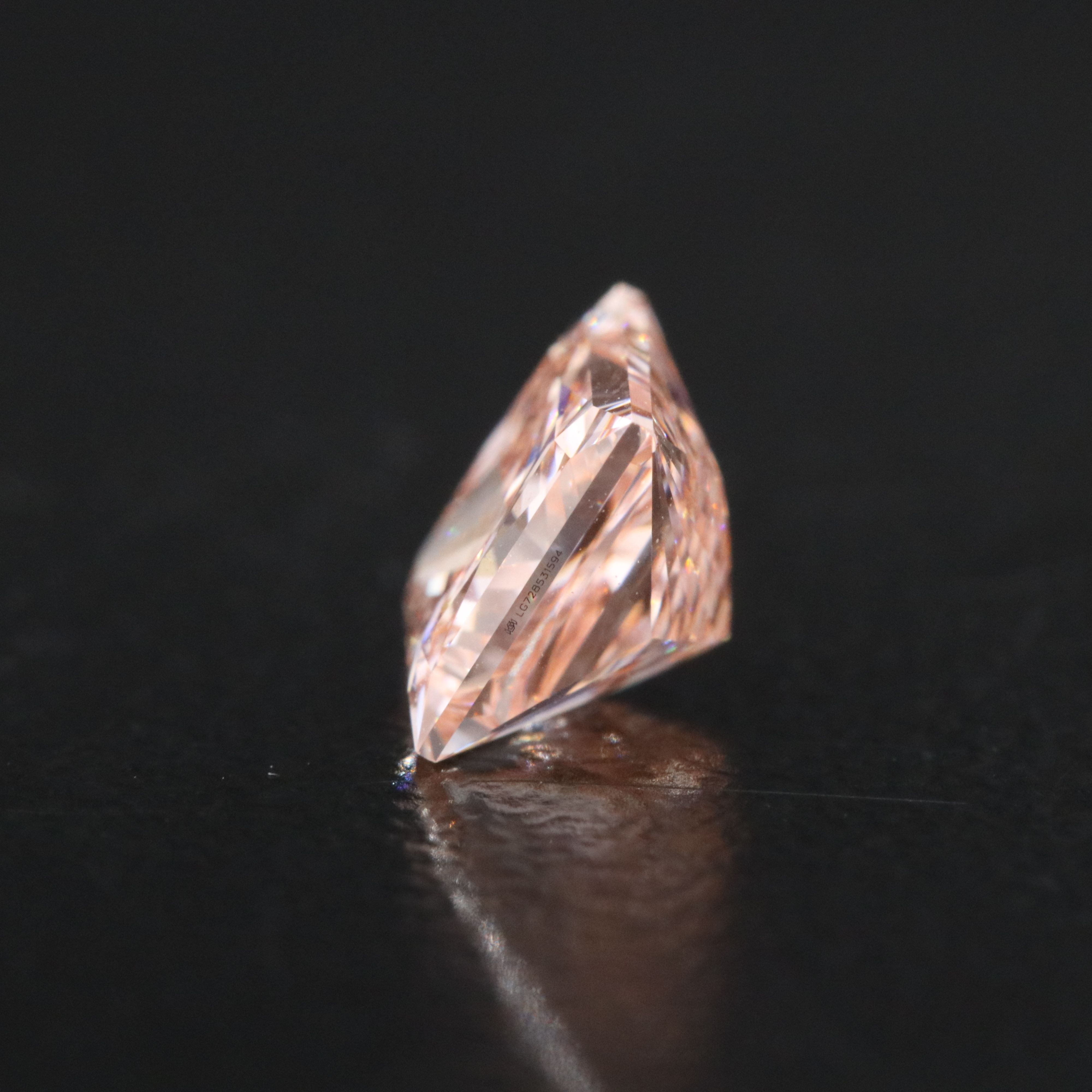 Loose 1.01 CT Lab Grown Fancy Pink Diamond with IGI Report