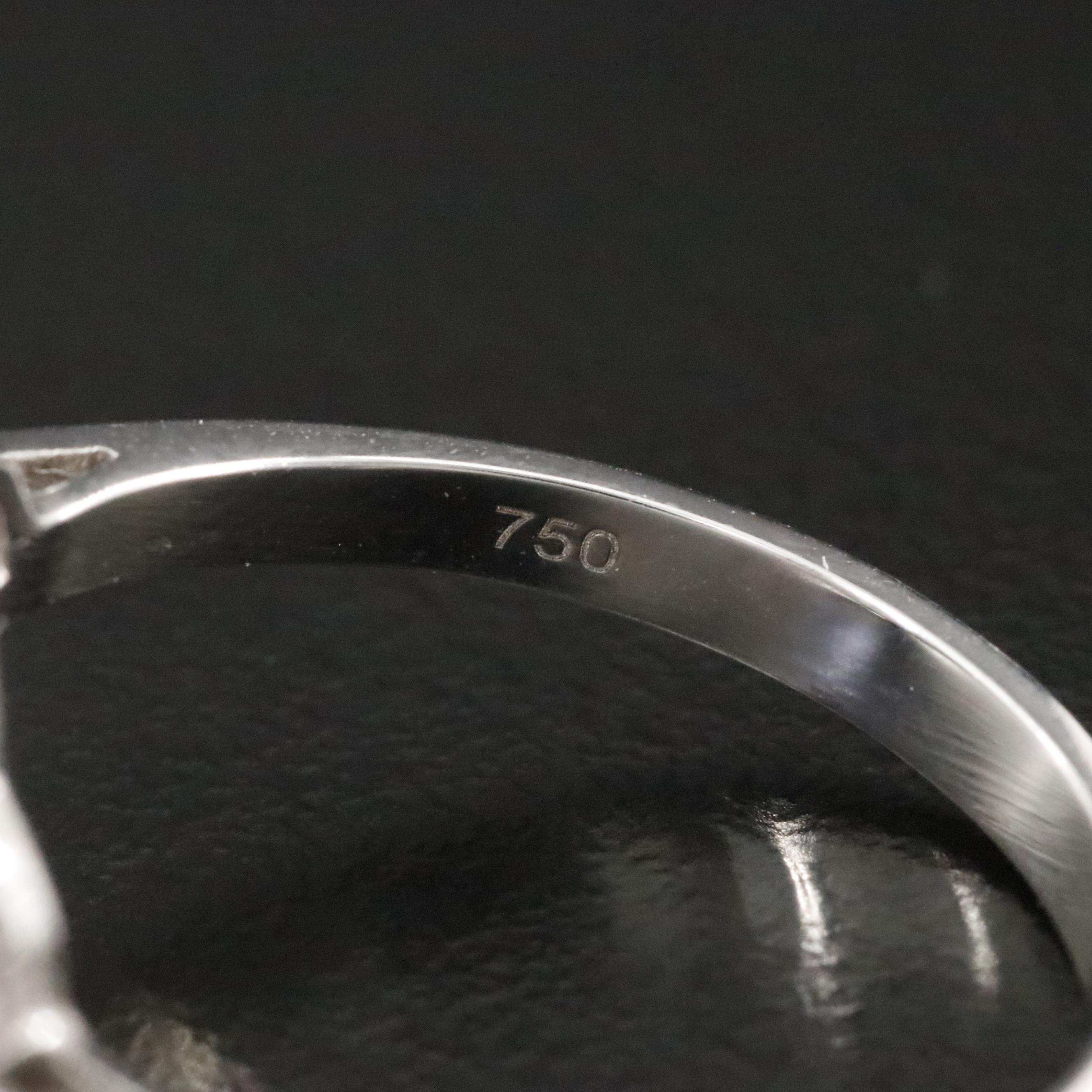 18K 4.84 CT Sapphire and Diamond Ring