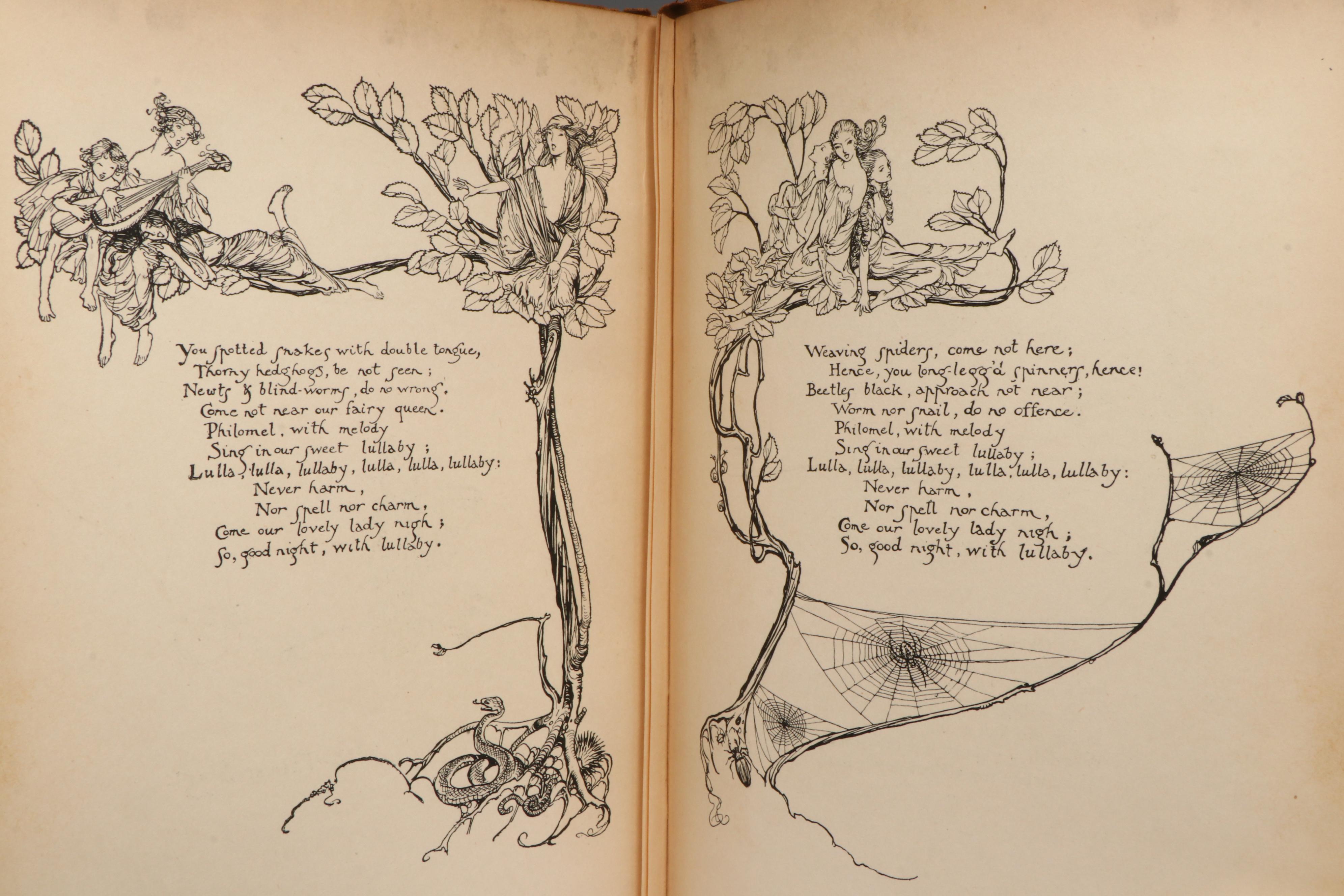 Arthur Rackham Illustrated "A Midsummer-Night's Dream" by William Shakespeare