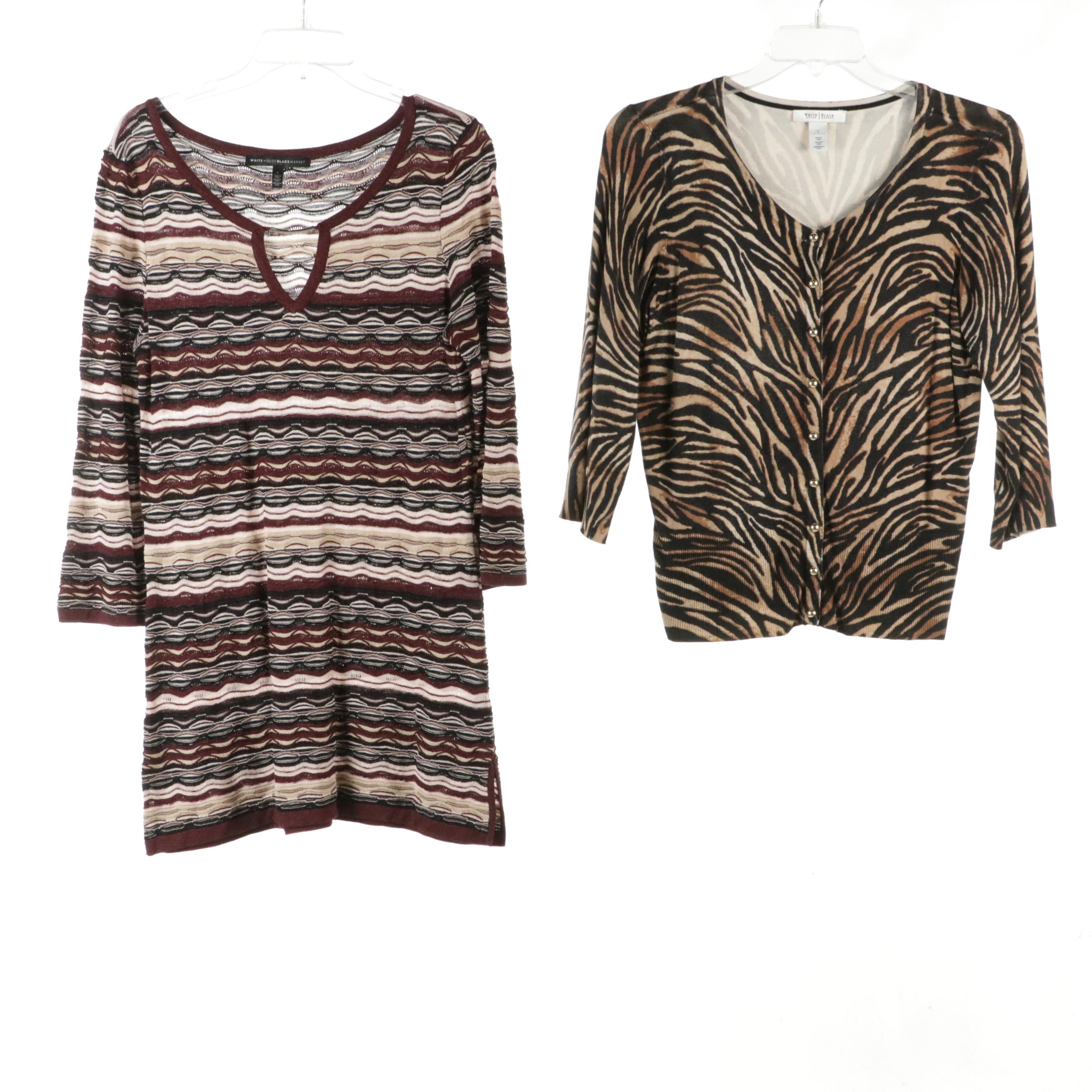 Talbots Puffer Vest, White House Black Market Patterned Tops, More Separates