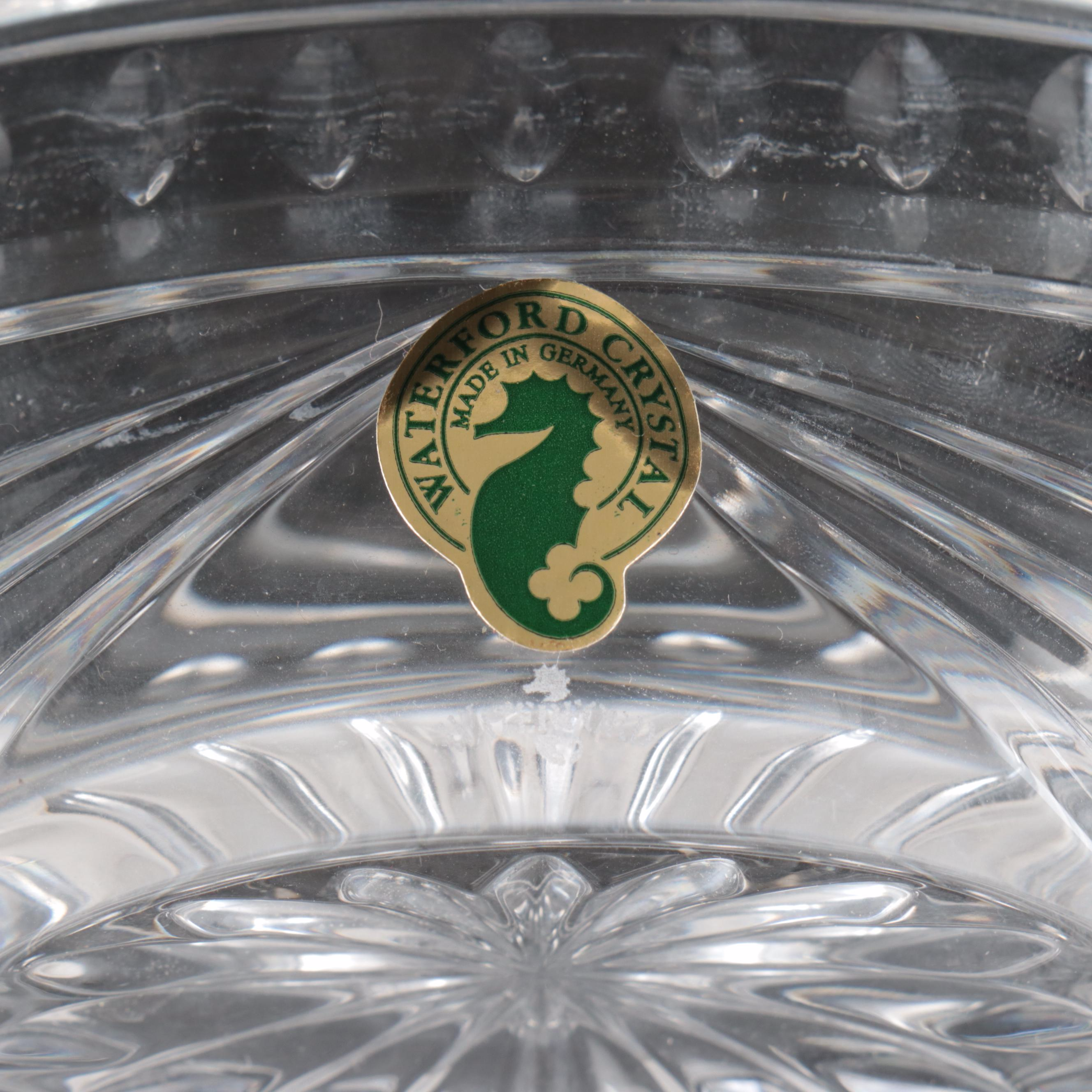 Waterford "Killarney" Crystal Footed Bowl with Other Oval Bowl and Planter