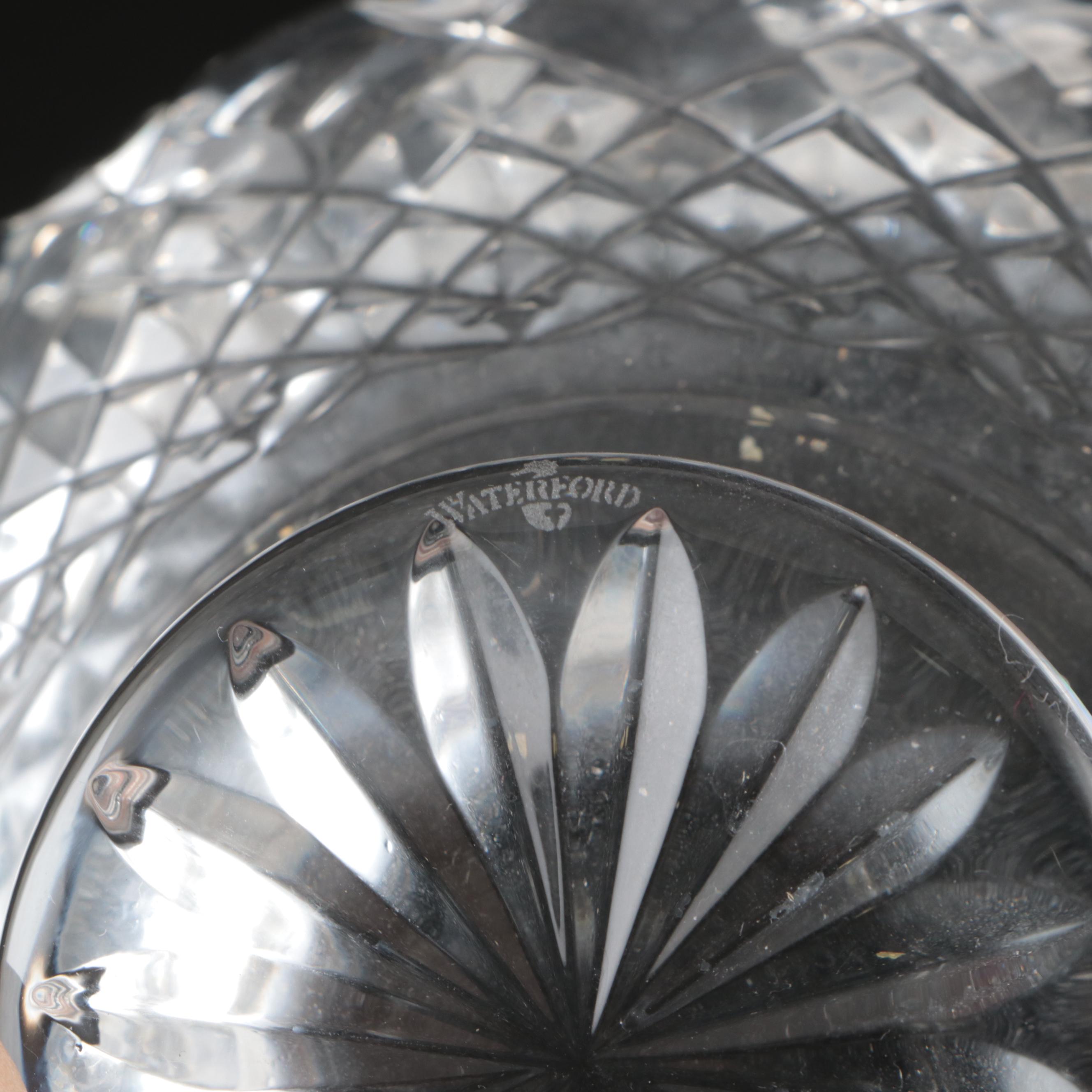 Waterford "Killarney" Crystal Footed Bowl with Other Oval Bowl and Planter