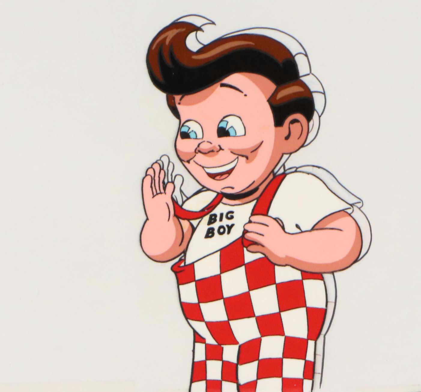 Hand-Painted Animation Cel from Bob's Big Boy Restaurants Commercial