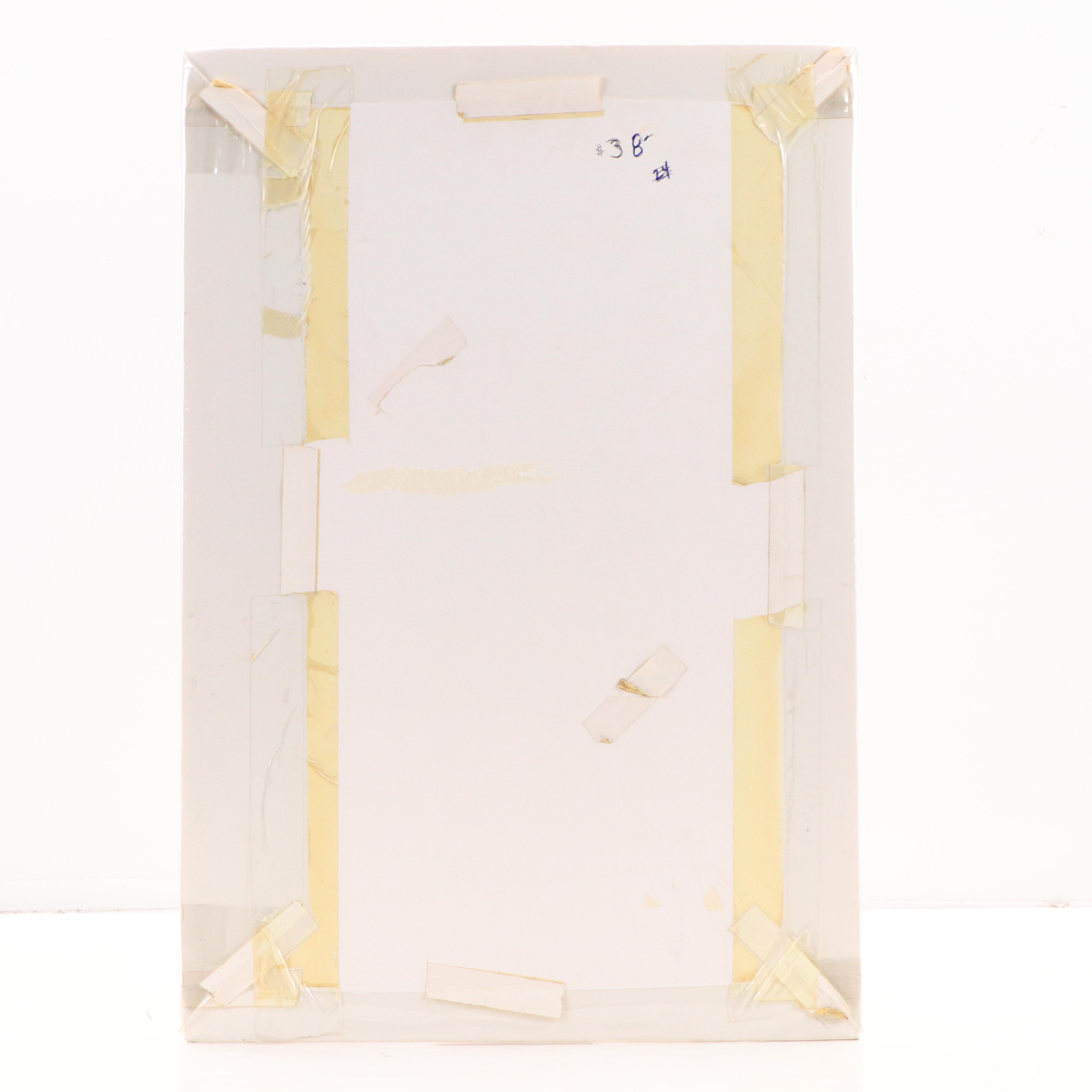 Figural Charcoal Drawing of Female Nude, 1991