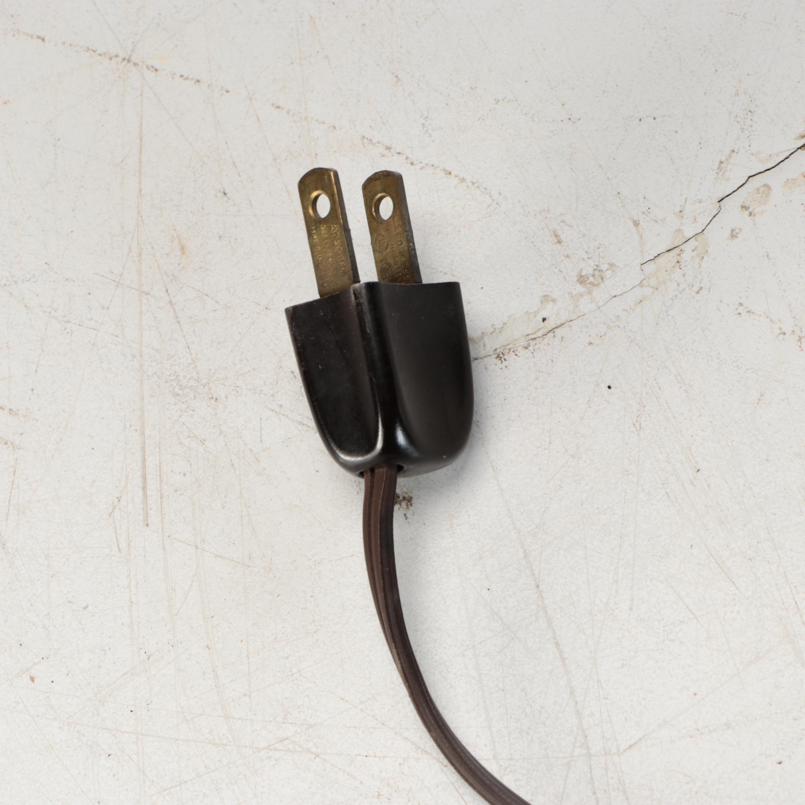 Late Victorian Brass Dual-Arm Student Oil Lamp, Adapted Mid-20th C.