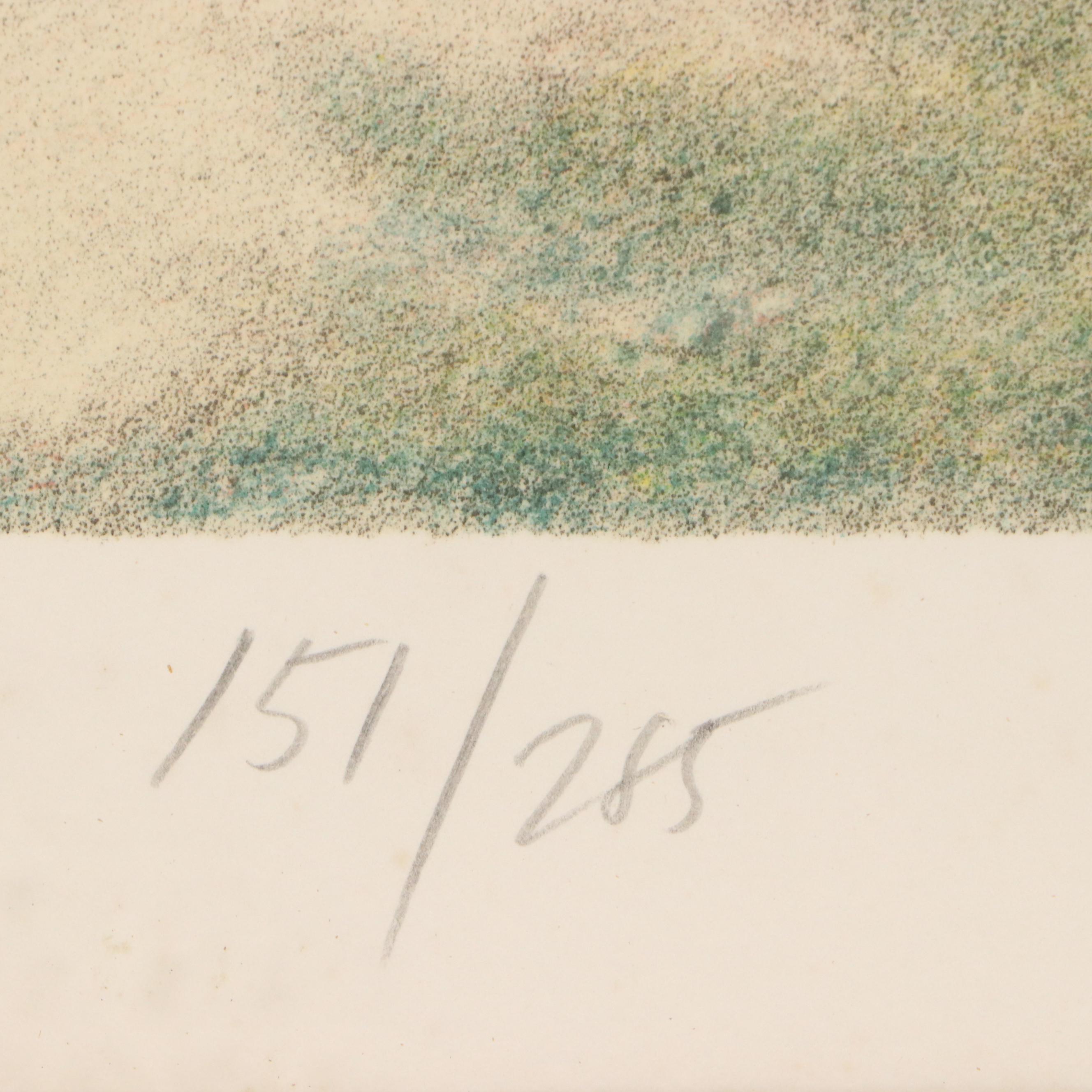 Harold Altman Color Lithograph "Autumn 1988," Late 20th Century