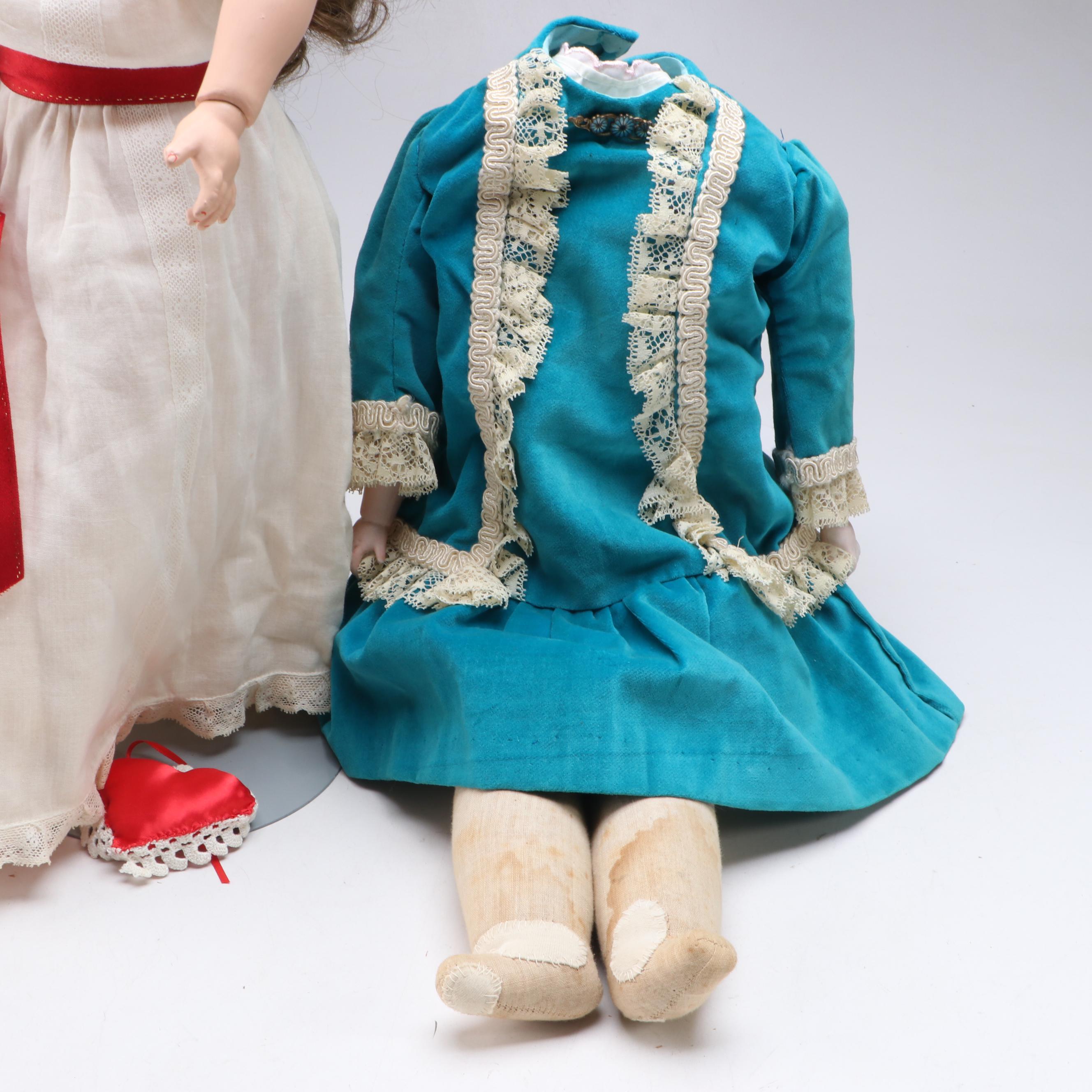 Trego Composition Sleepy Eye Doll with Doll Body, Early 20th Century