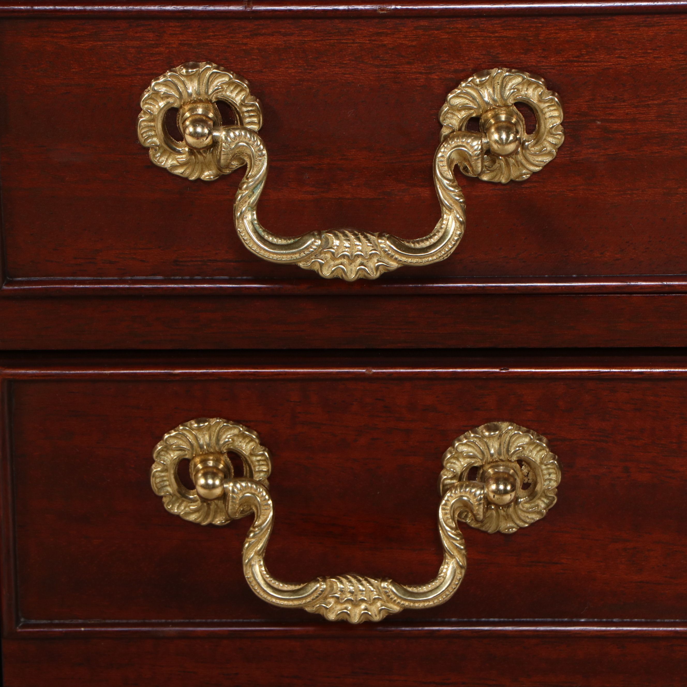 Councill Georgian Style Inlaid Mahogany End Tables