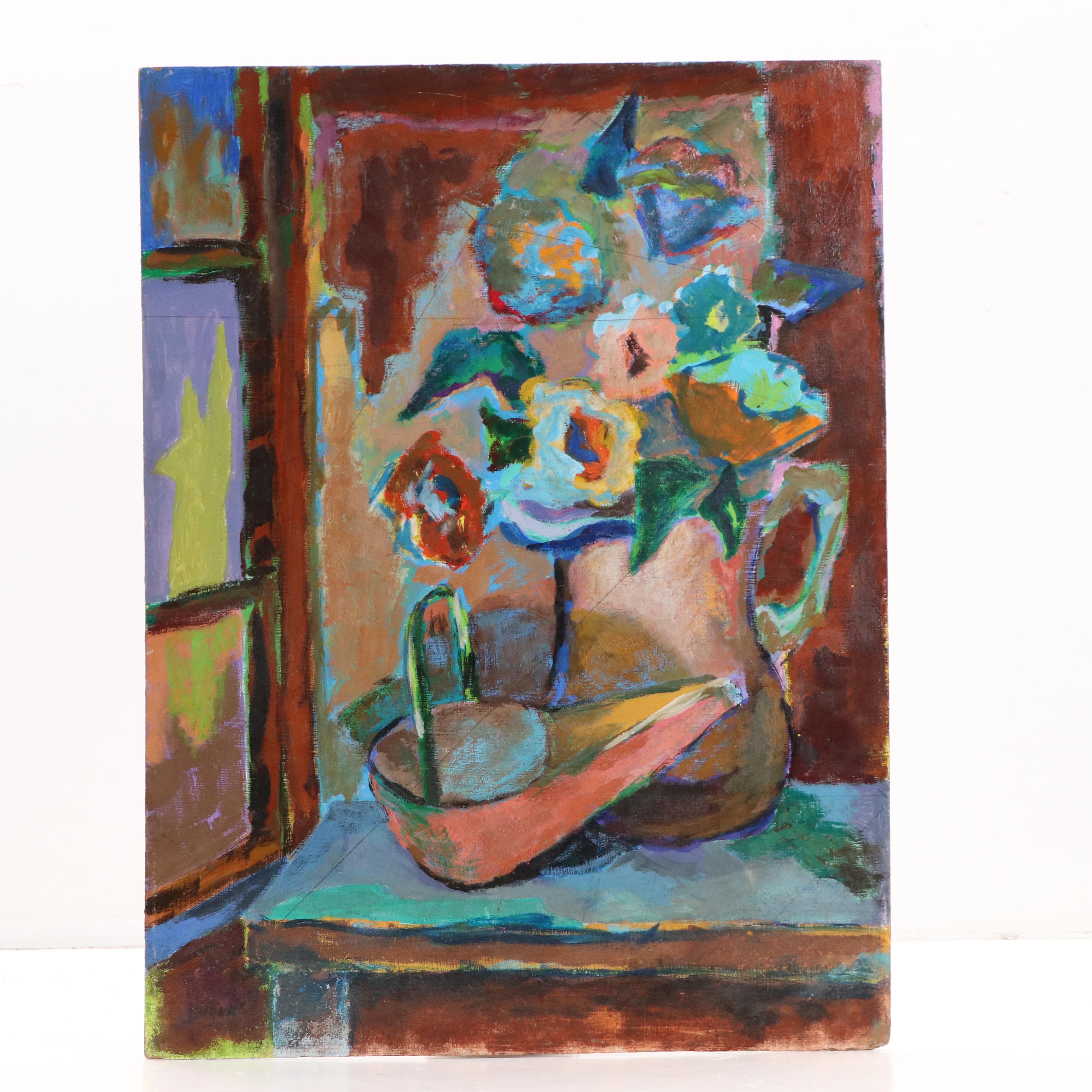 Luders Still Life Oil Painting and L. Neal Landscape Digital Print