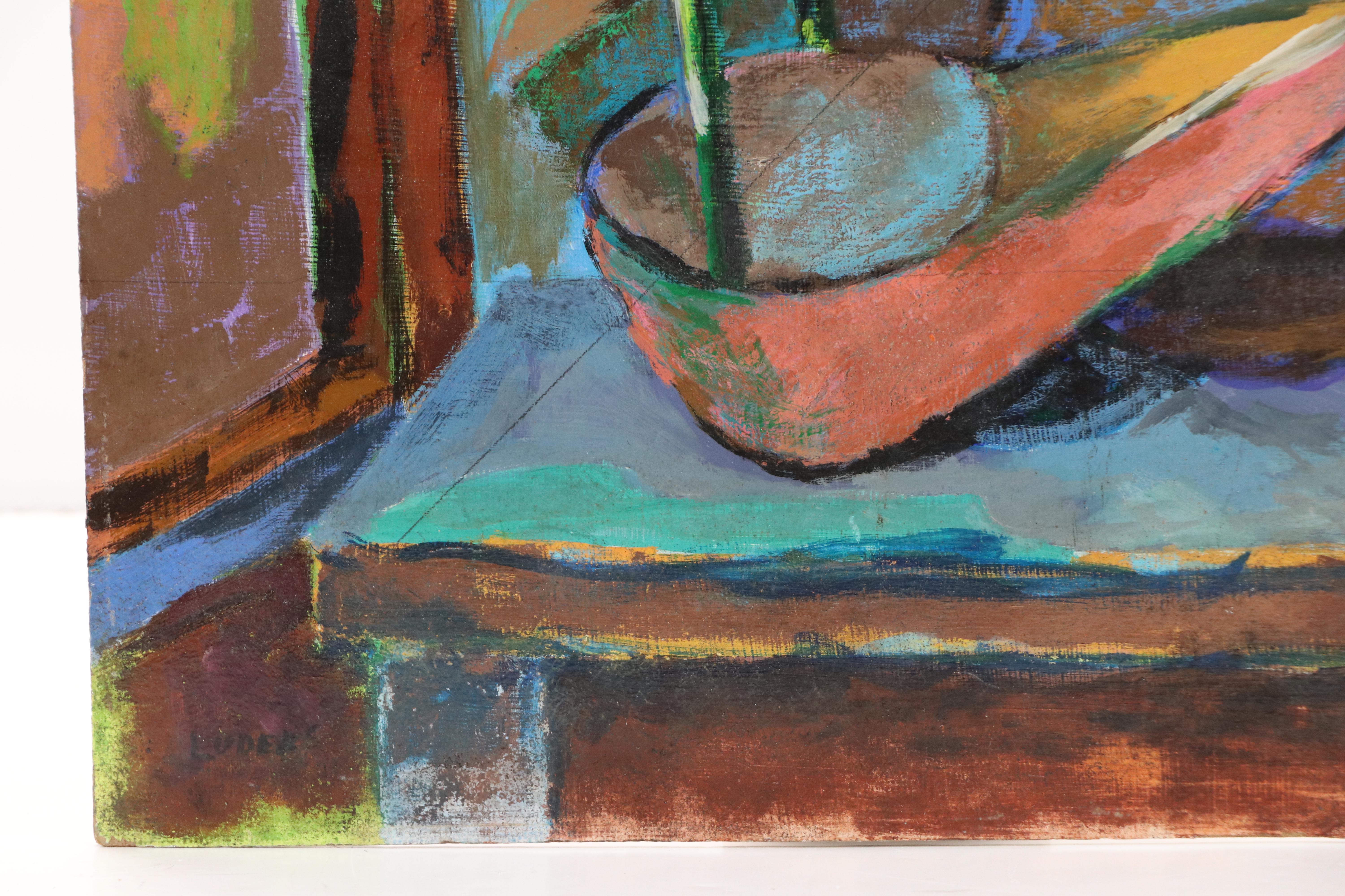 Luders Still Life Oil Painting and L. Neal Landscape Digital Print