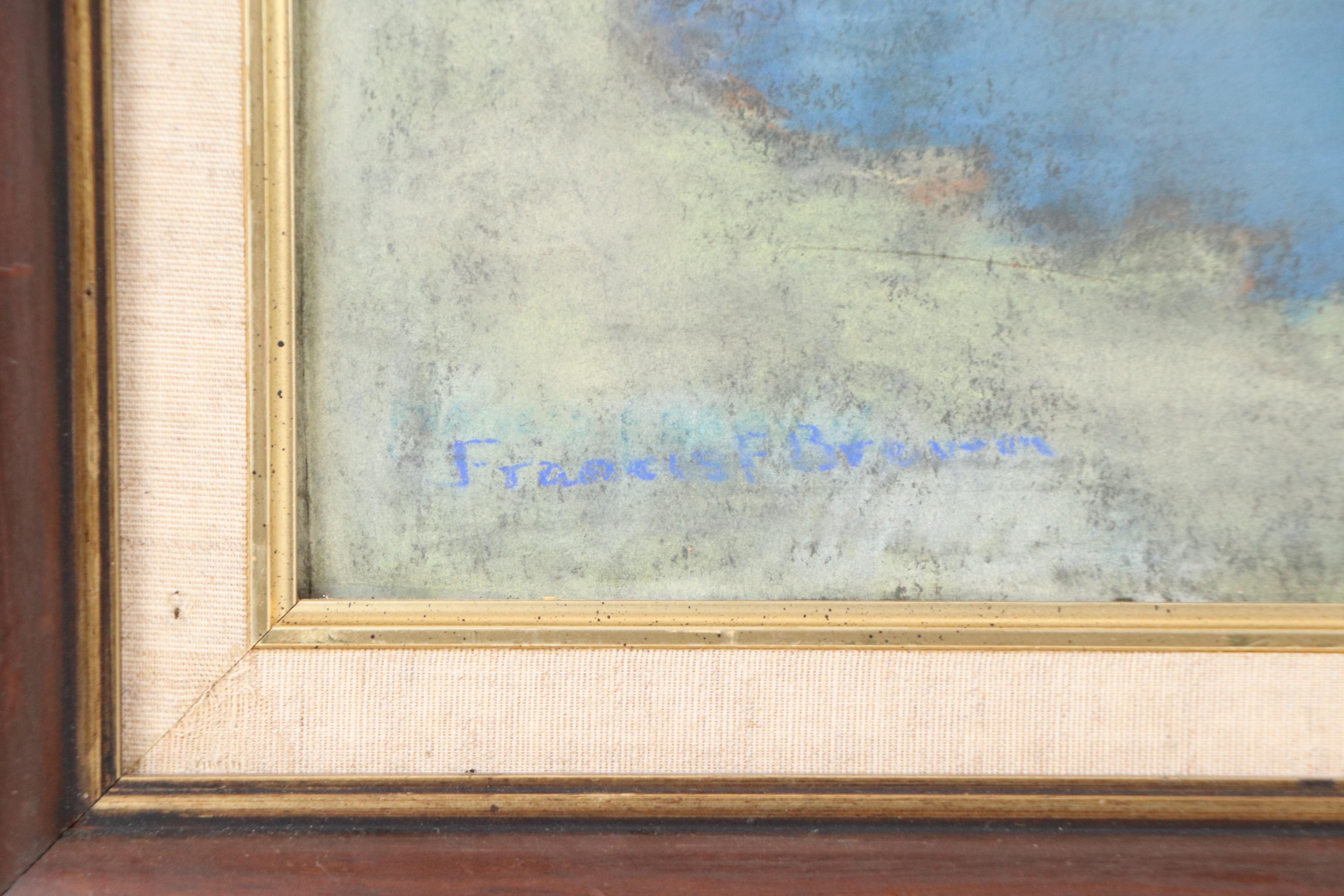 Francis Brown Lake Landscape Pastel Drawing