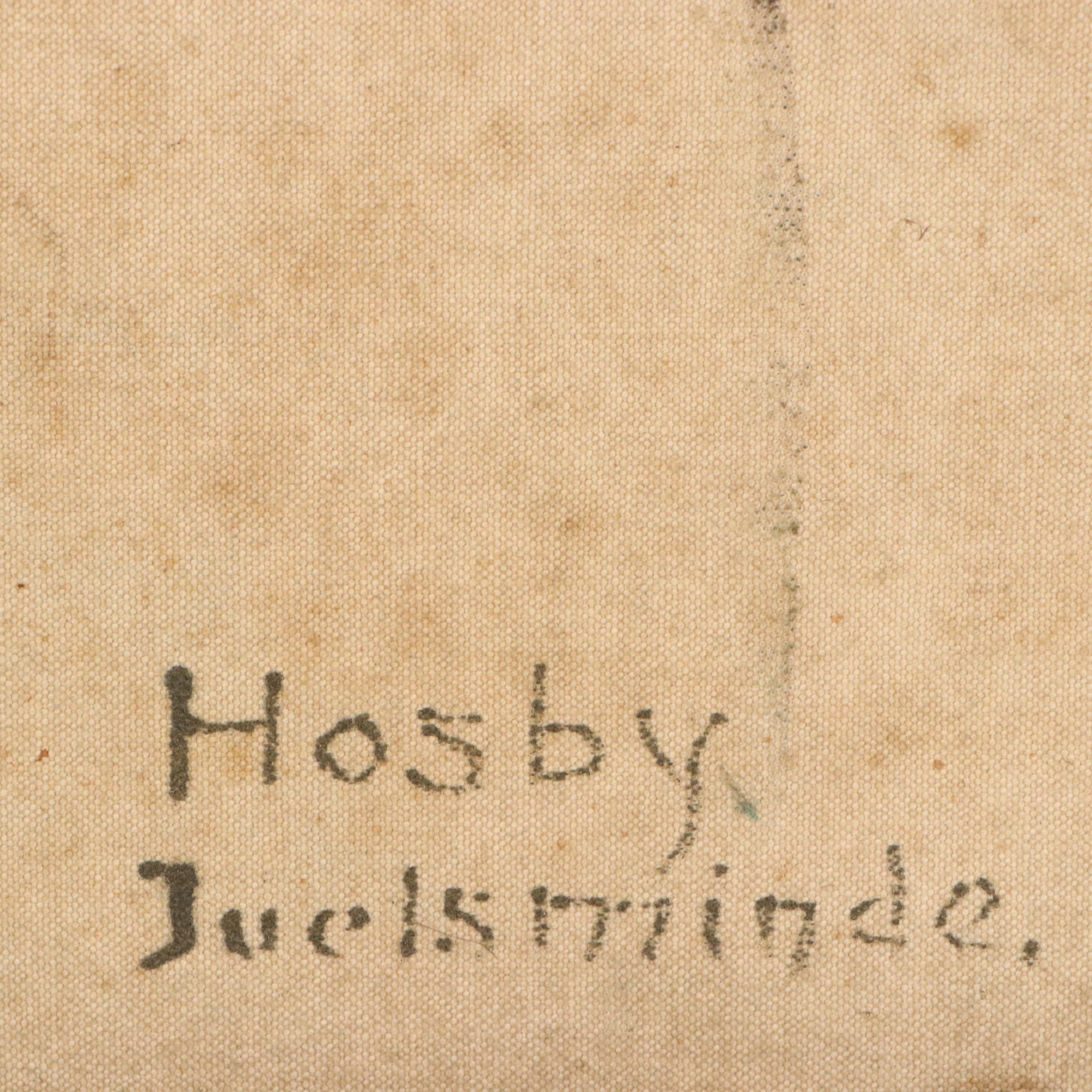 Eiler Londal Landscape Oil Painting "Hosby Juelsminde," 1933