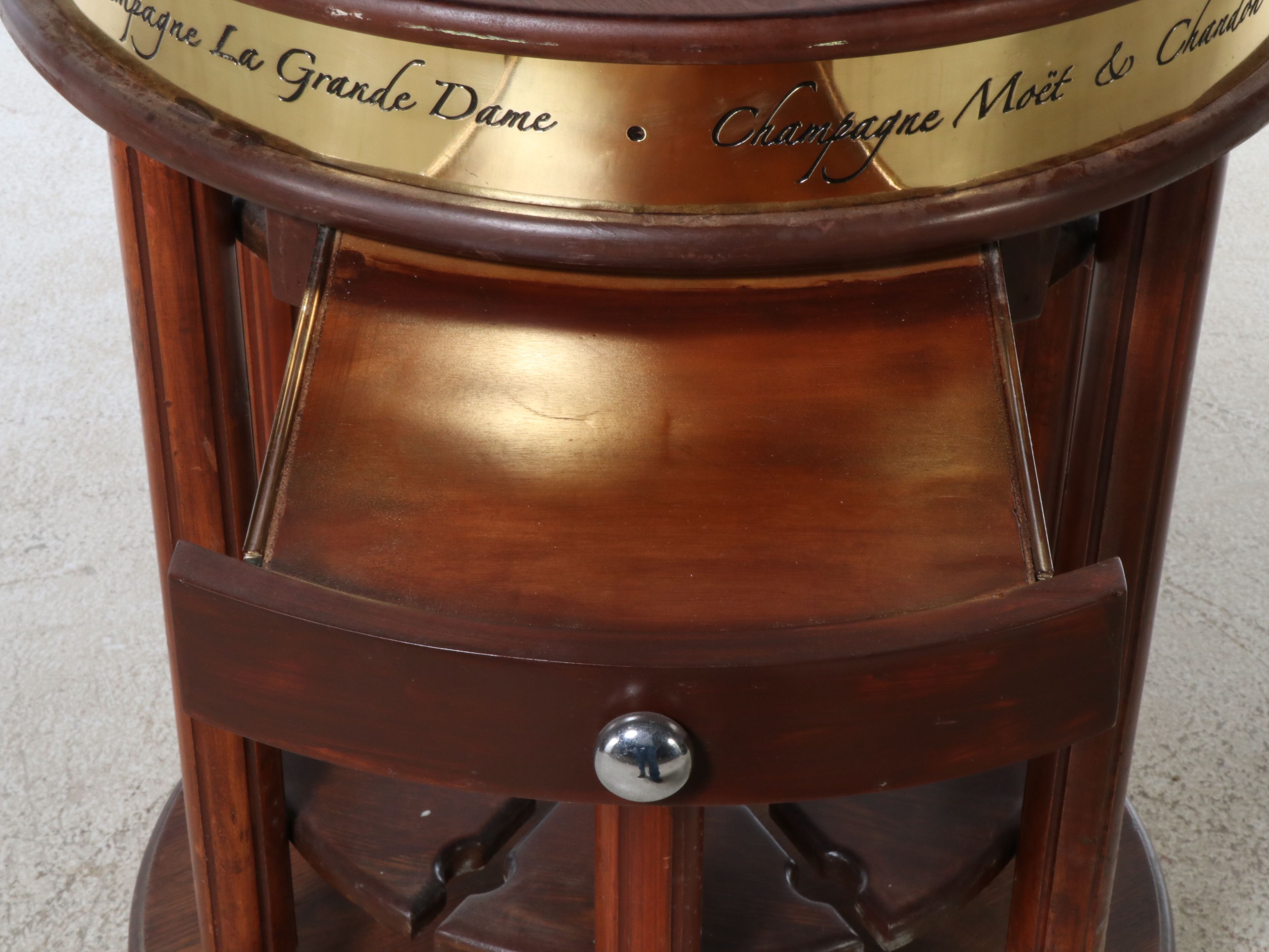 Moet & Chandon Brass Accented Champagne Cart