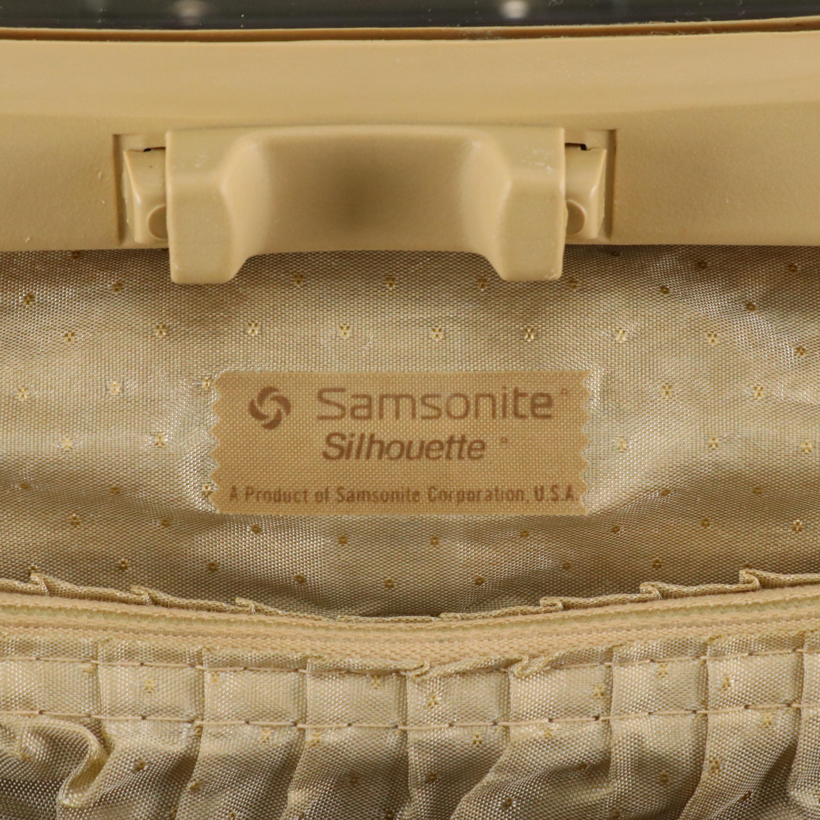 Vintage Samsonite Silhouette II Train Case & American Tourister Escort Suitcase