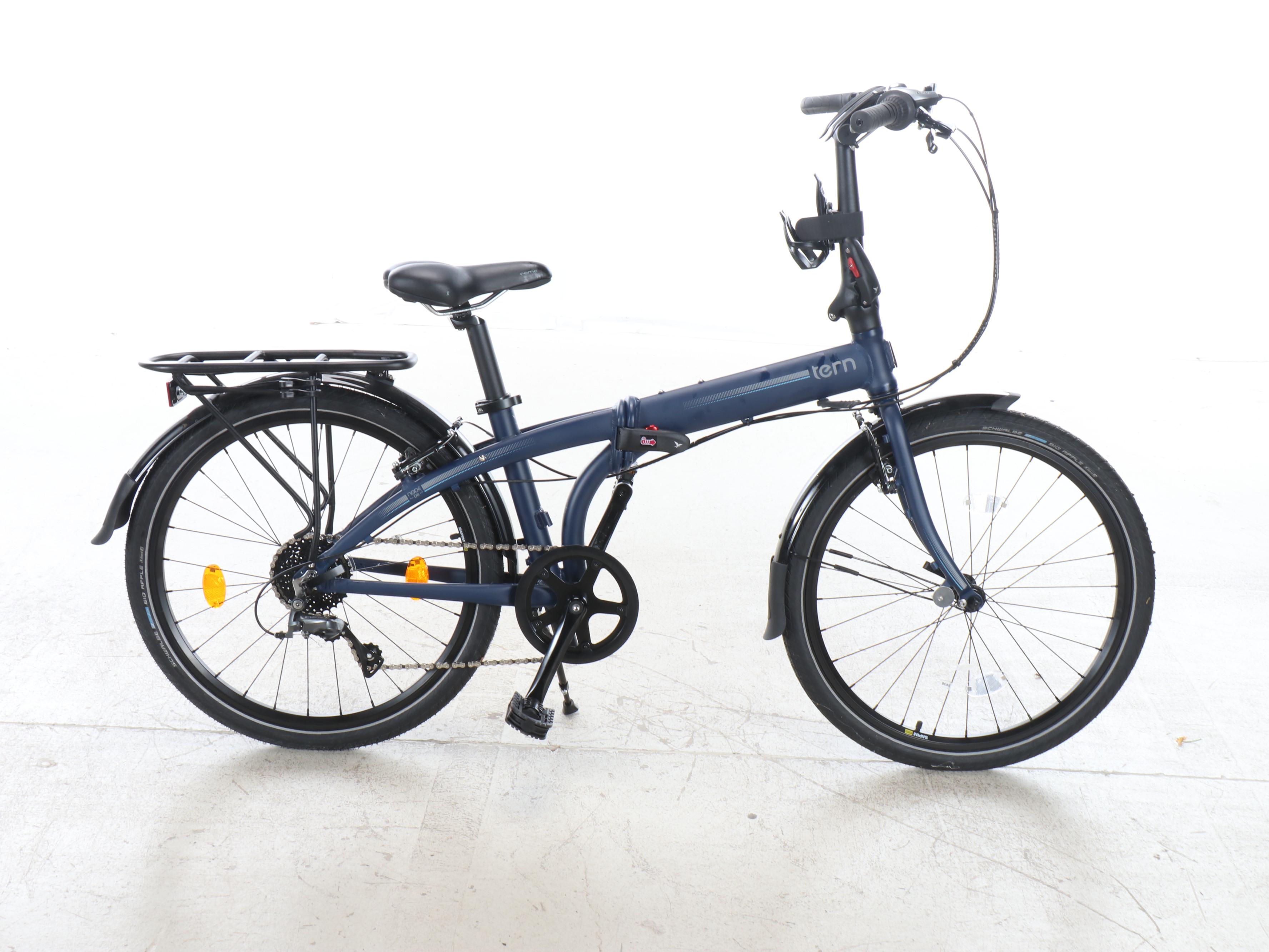 Tern Node D8 Foldable City Bike with Helmet and Accessories