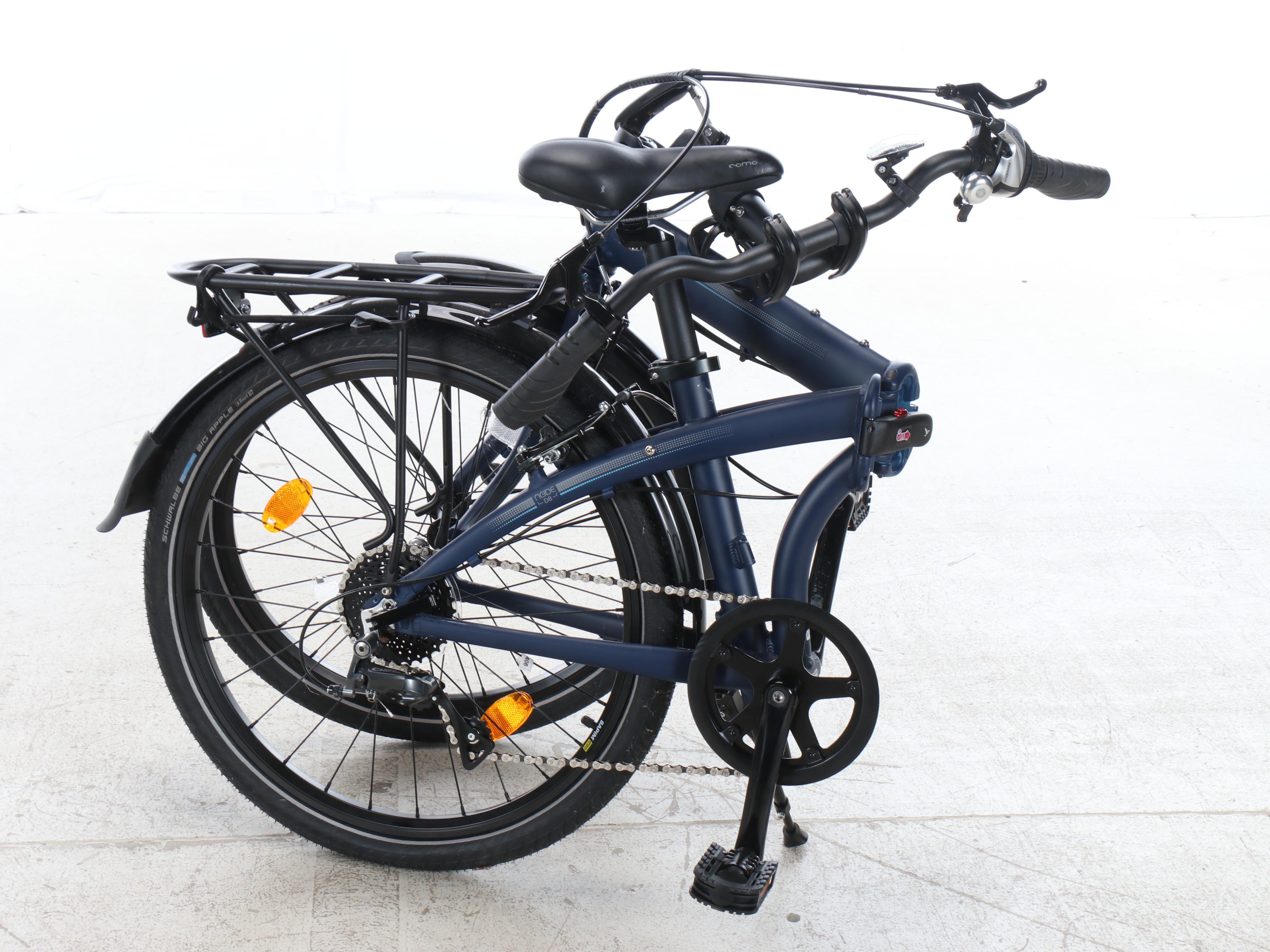 Tern Node D8 Foldable City Bike with Helmet and Accessories
