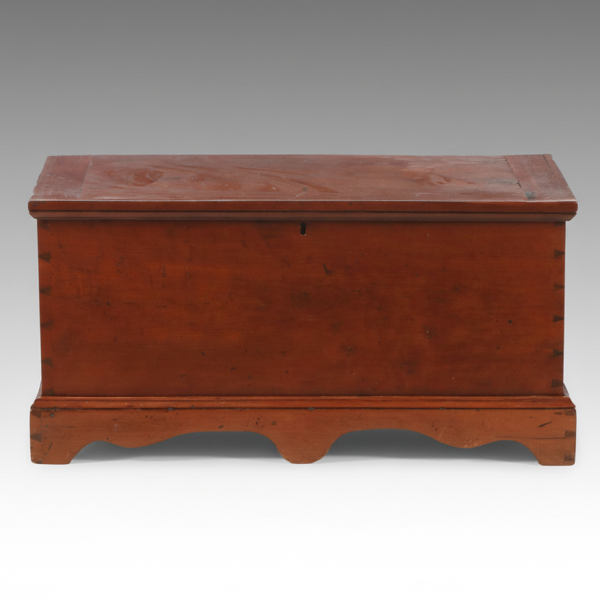American Primitive Dovetailed Blanket Chest, Late 18th to Early 19th Century
