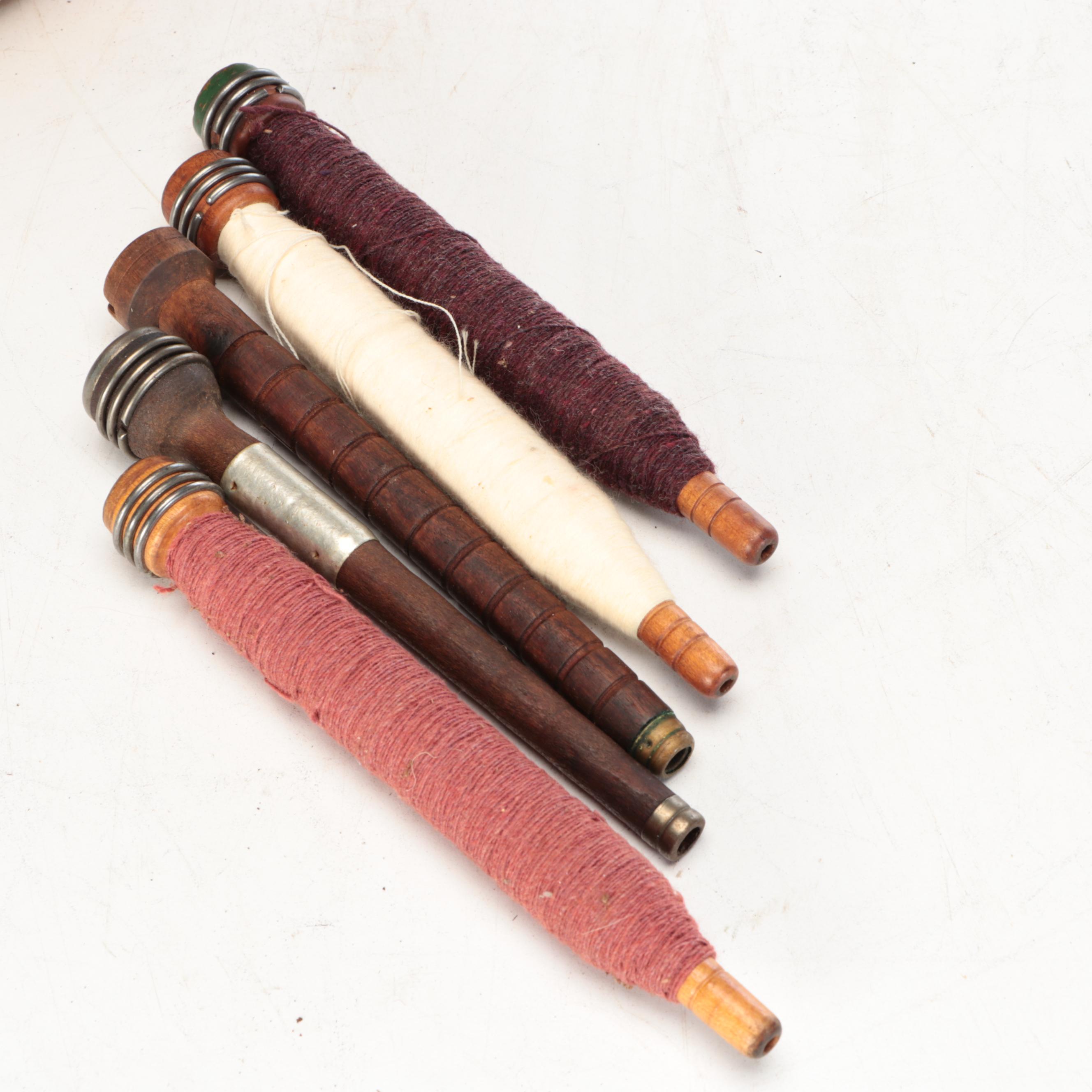 Industrial Fiber Spools, Owl Pillow, Pine Needle & More Woven Baskets