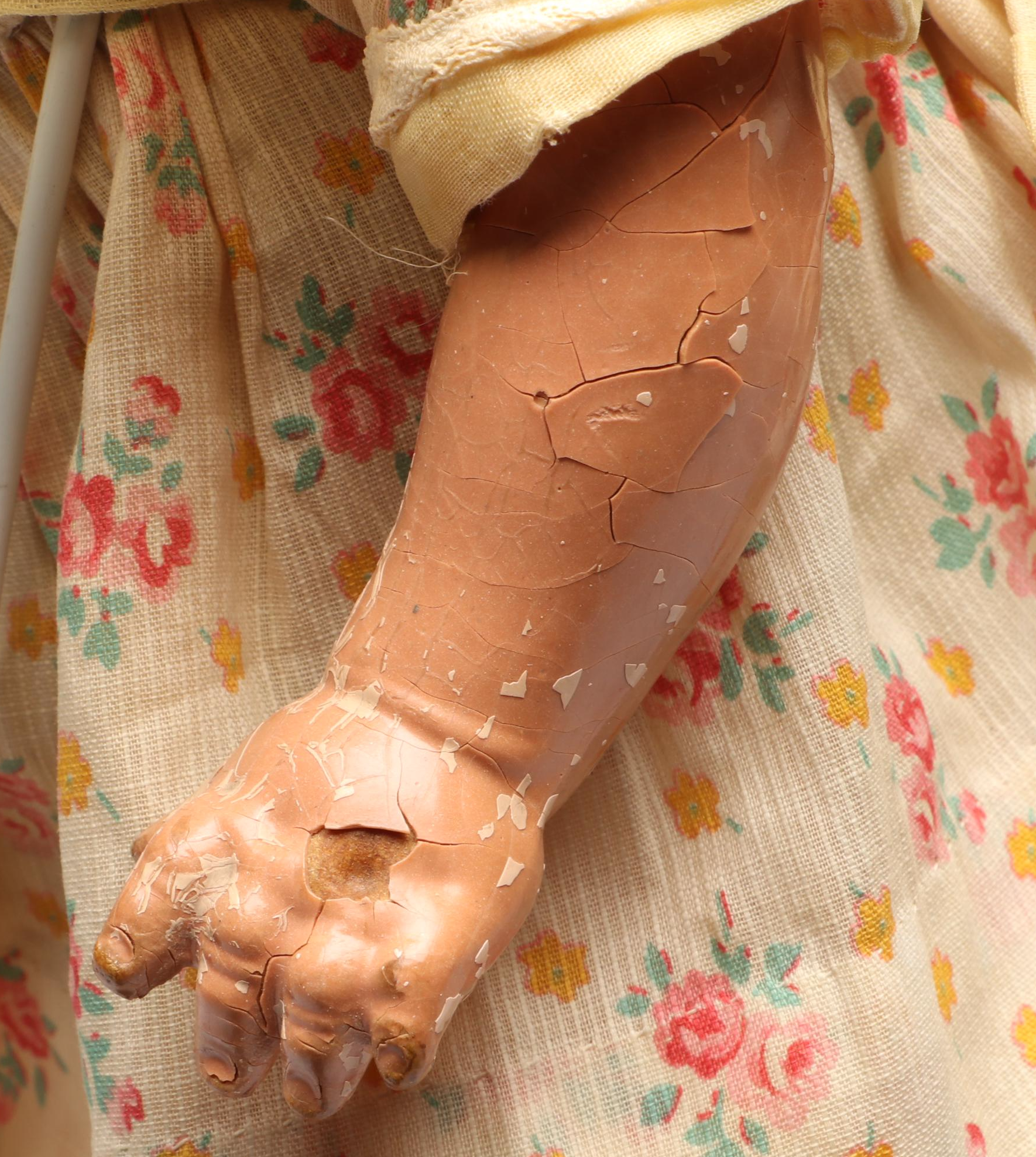 Horsman and Effanbee Composite Sleepy Eye Dolls, Early to Mid-20th Century