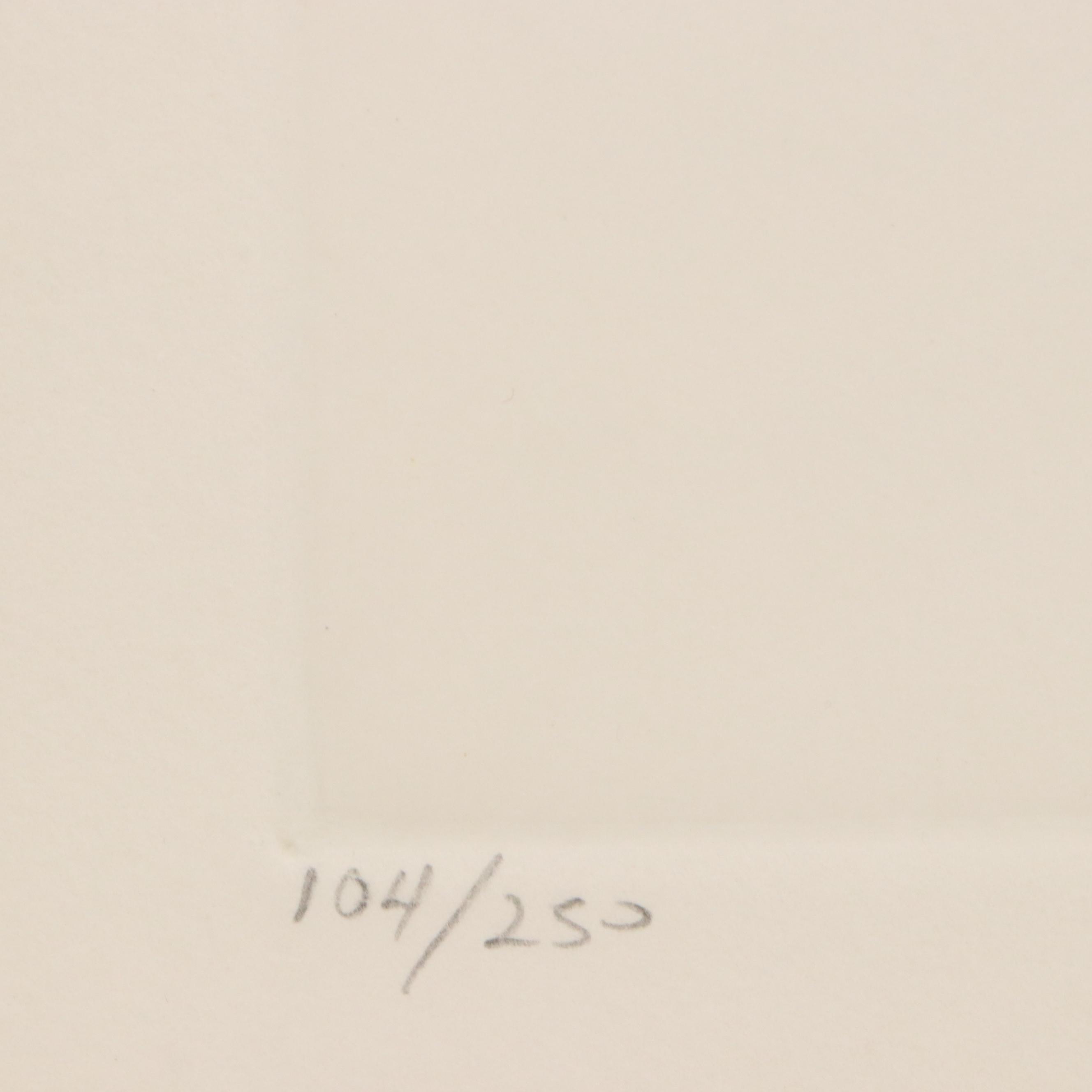 Aquatint Etching à la Poupée on Paper "Oriental Poppies," 1978