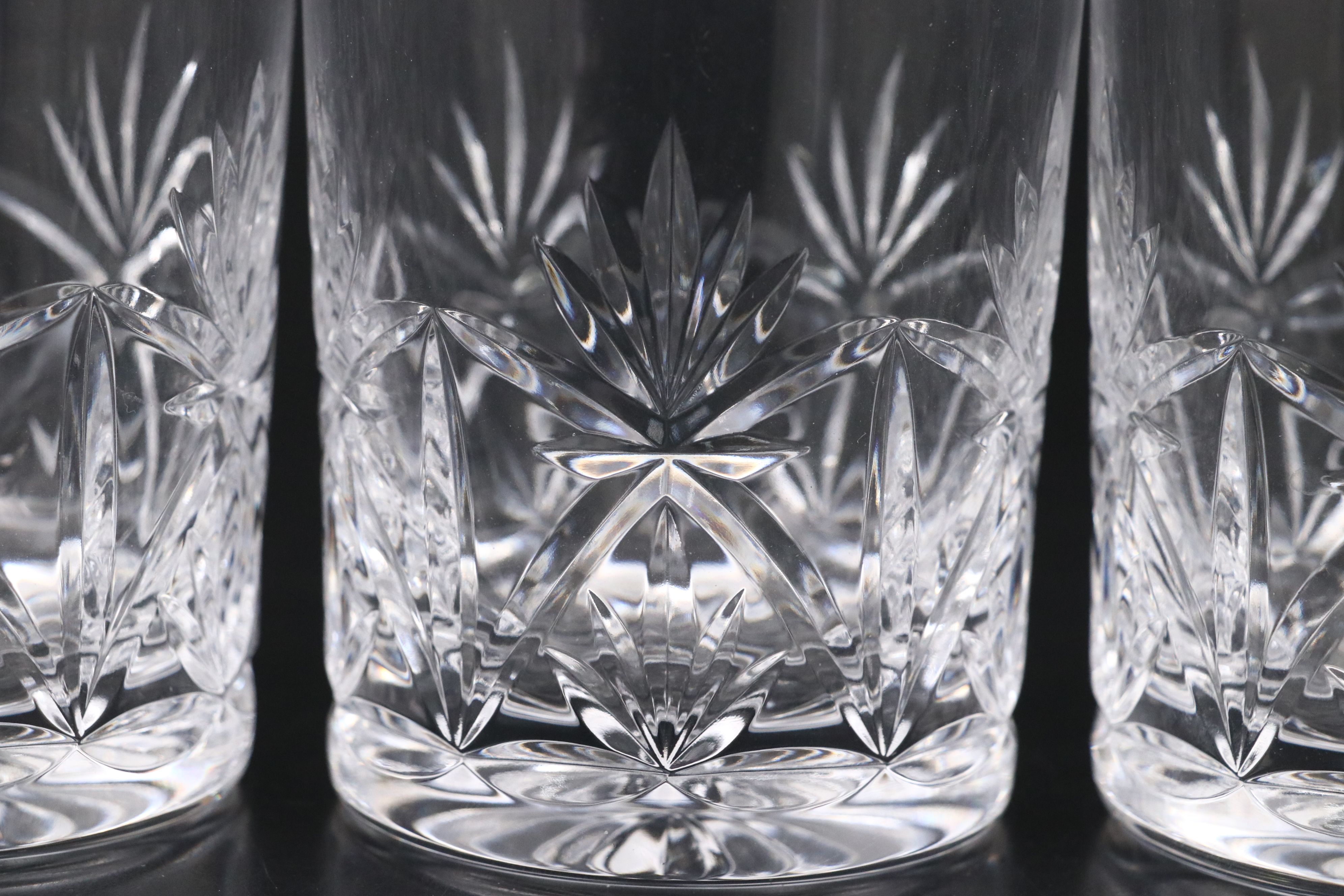 Atlantis "Delray" Decanter and "Bel Air" Double Old Fashioneds with Crystal Jar