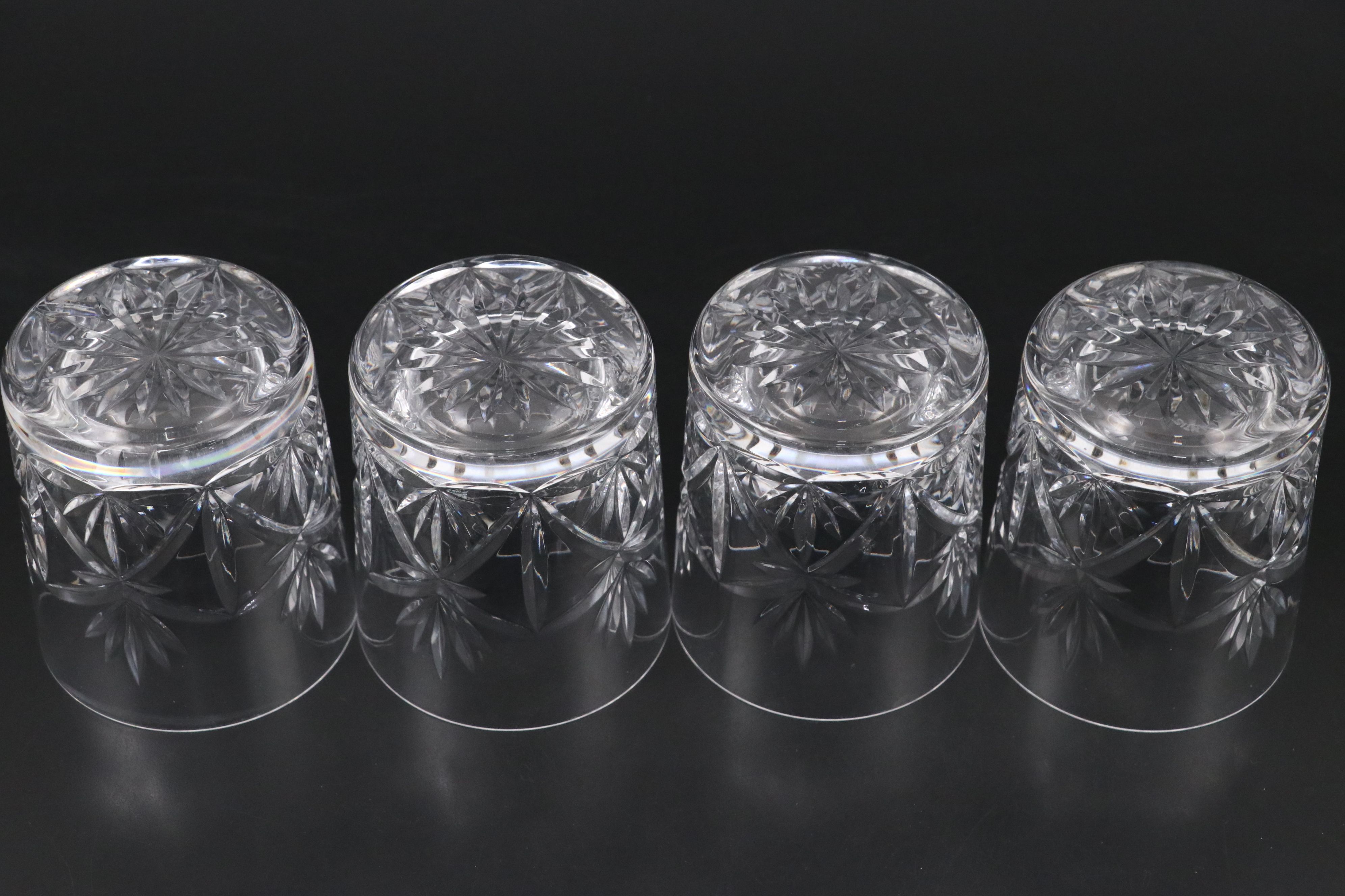 Atlantis "Delray" Decanter and "Bel Air" Double Old Fashioneds with Crystal Jar