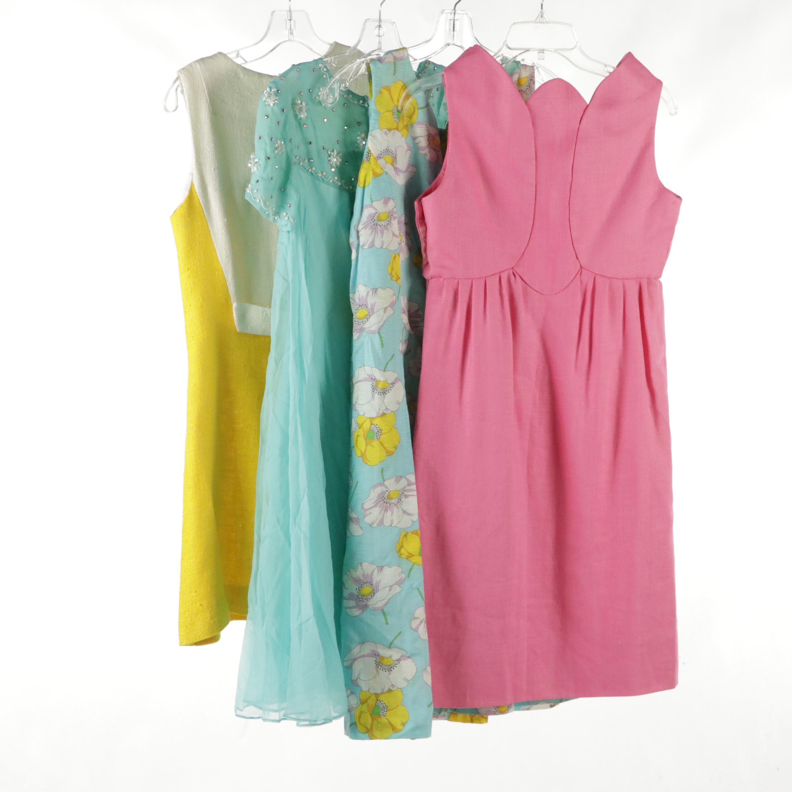 Donald Brooks, Alison Ayres, Dash-About Sleeveless Sheath Dresses, circa 1970