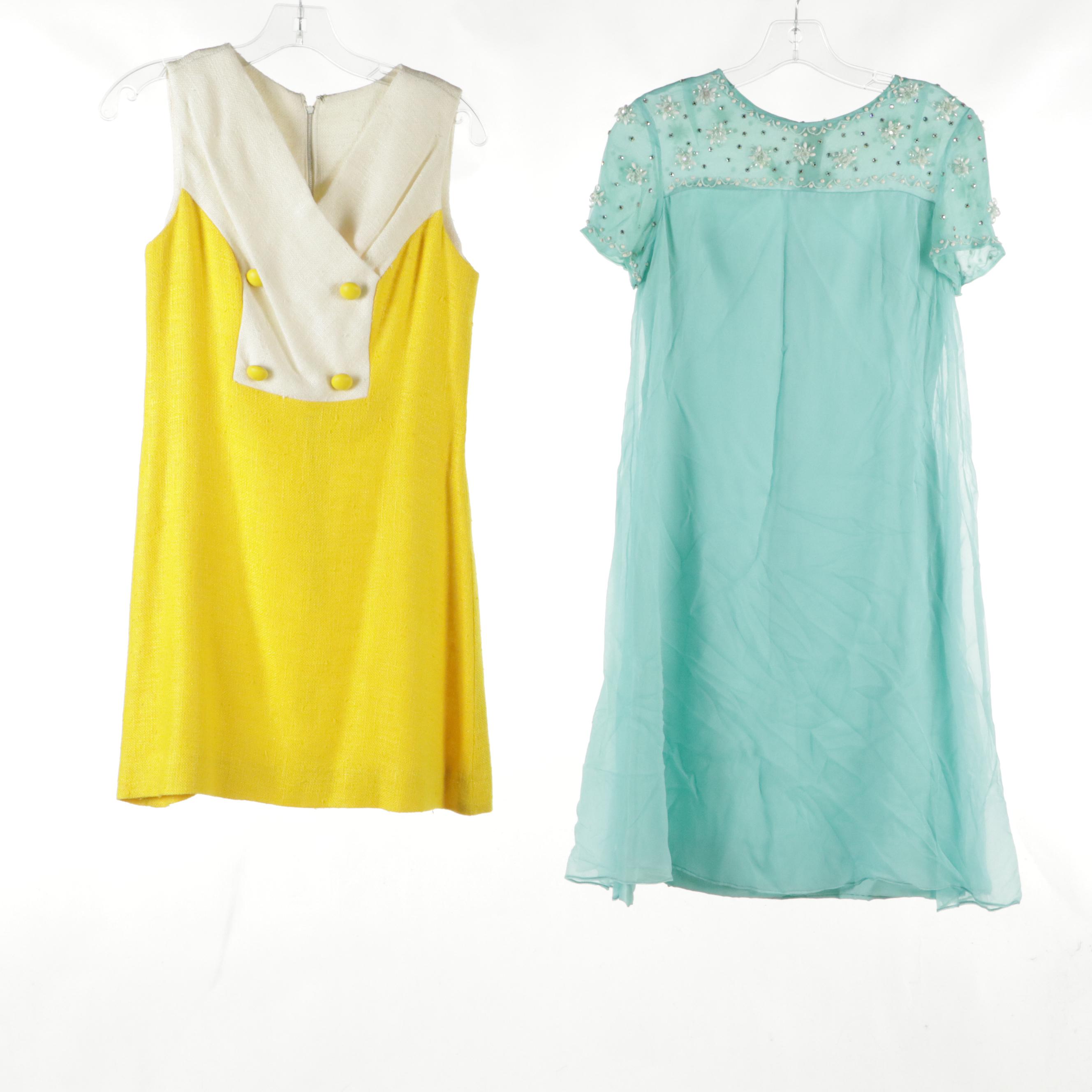 Donald Brooks, Alison Ayres, Dash-About Sleeveless Sheath Dresses, circa 1970