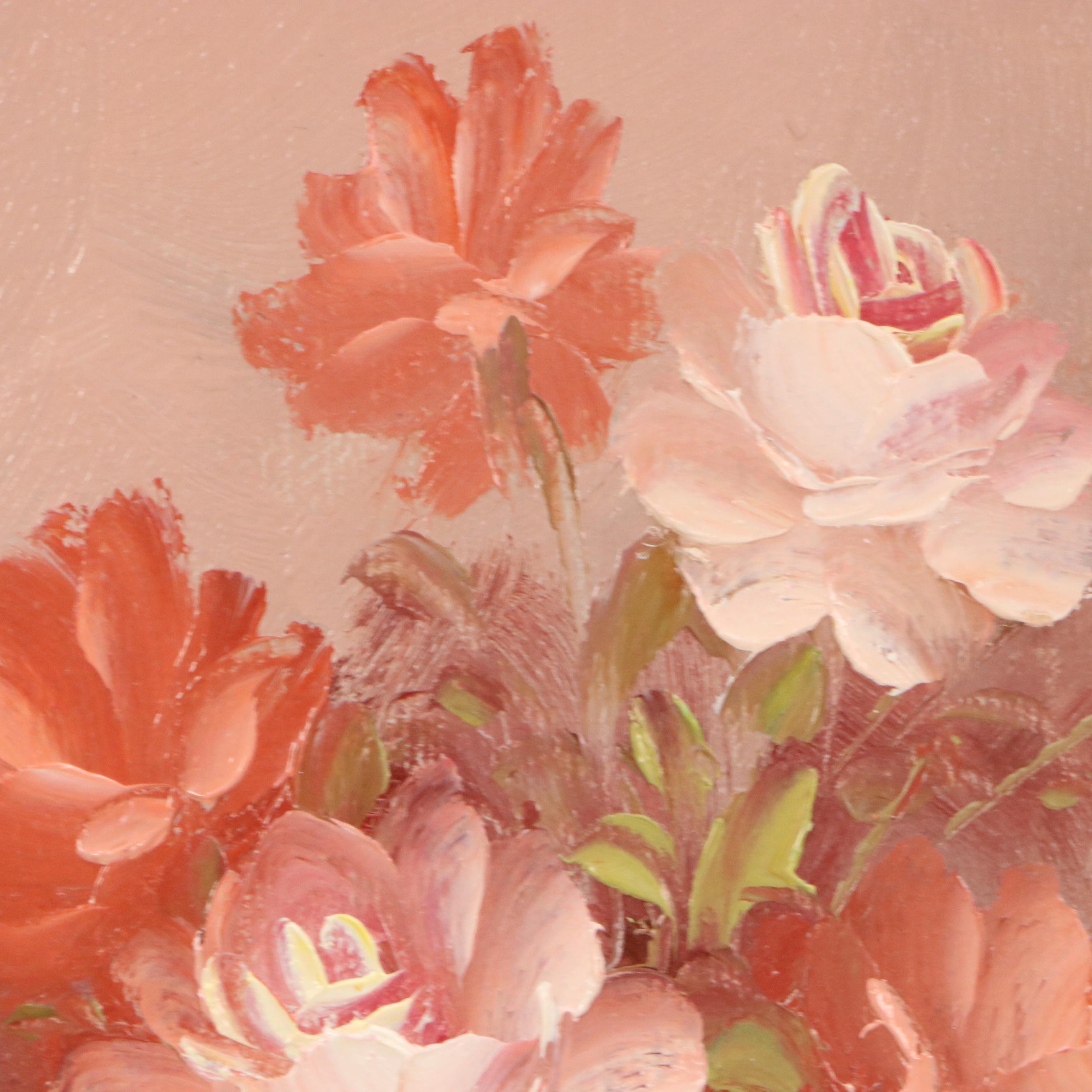 Robert Cox Floral Still Life Oil Painting