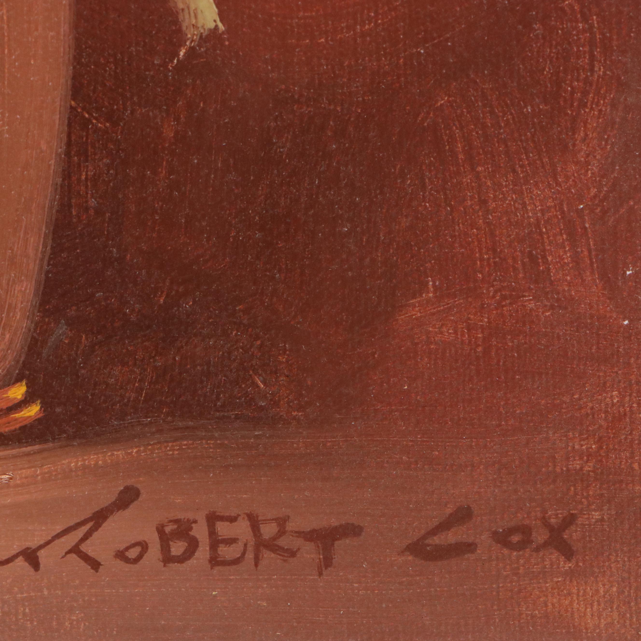 Robert Cox Floral Still Life Oil Painting