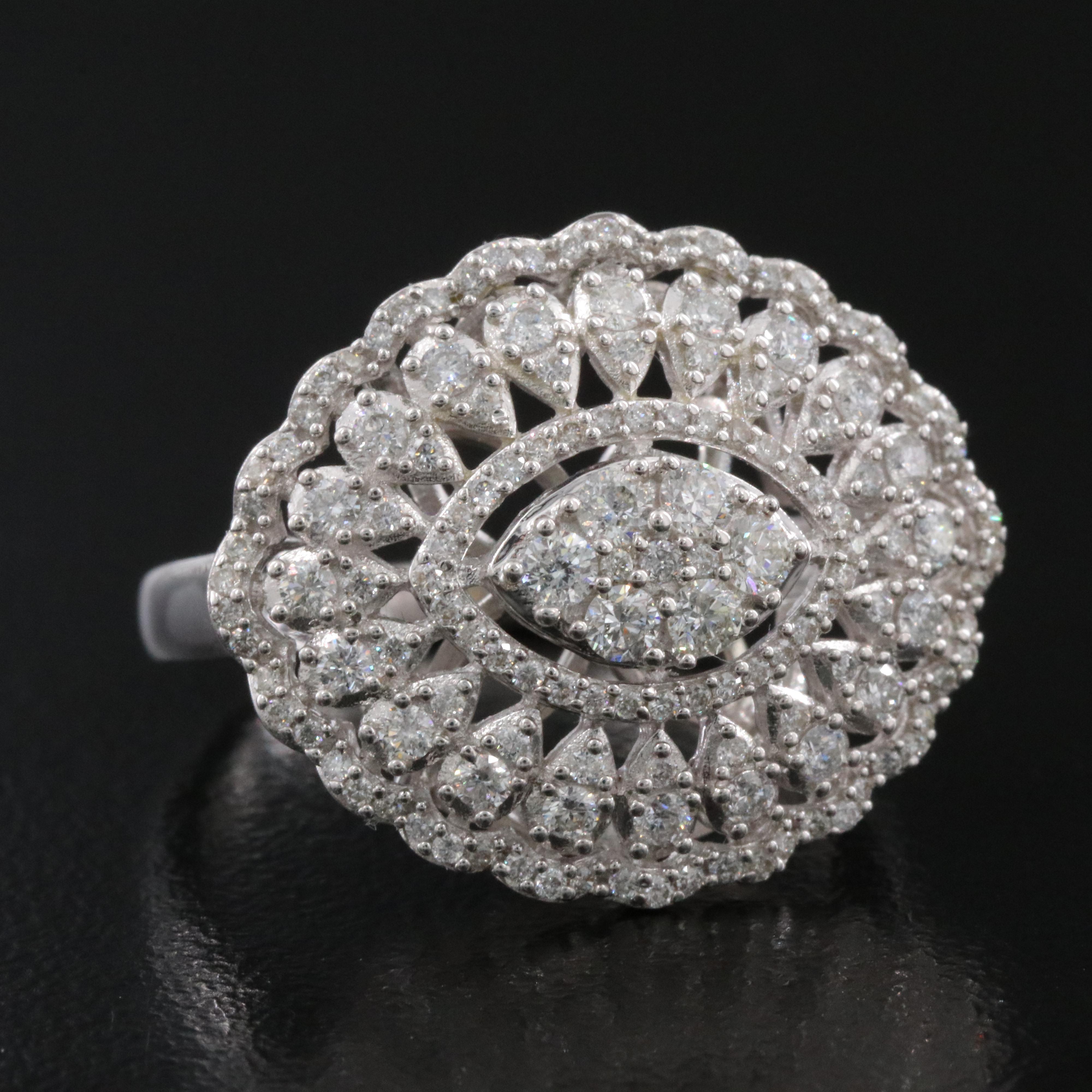 14K 0.87 CTW Diamond Ring