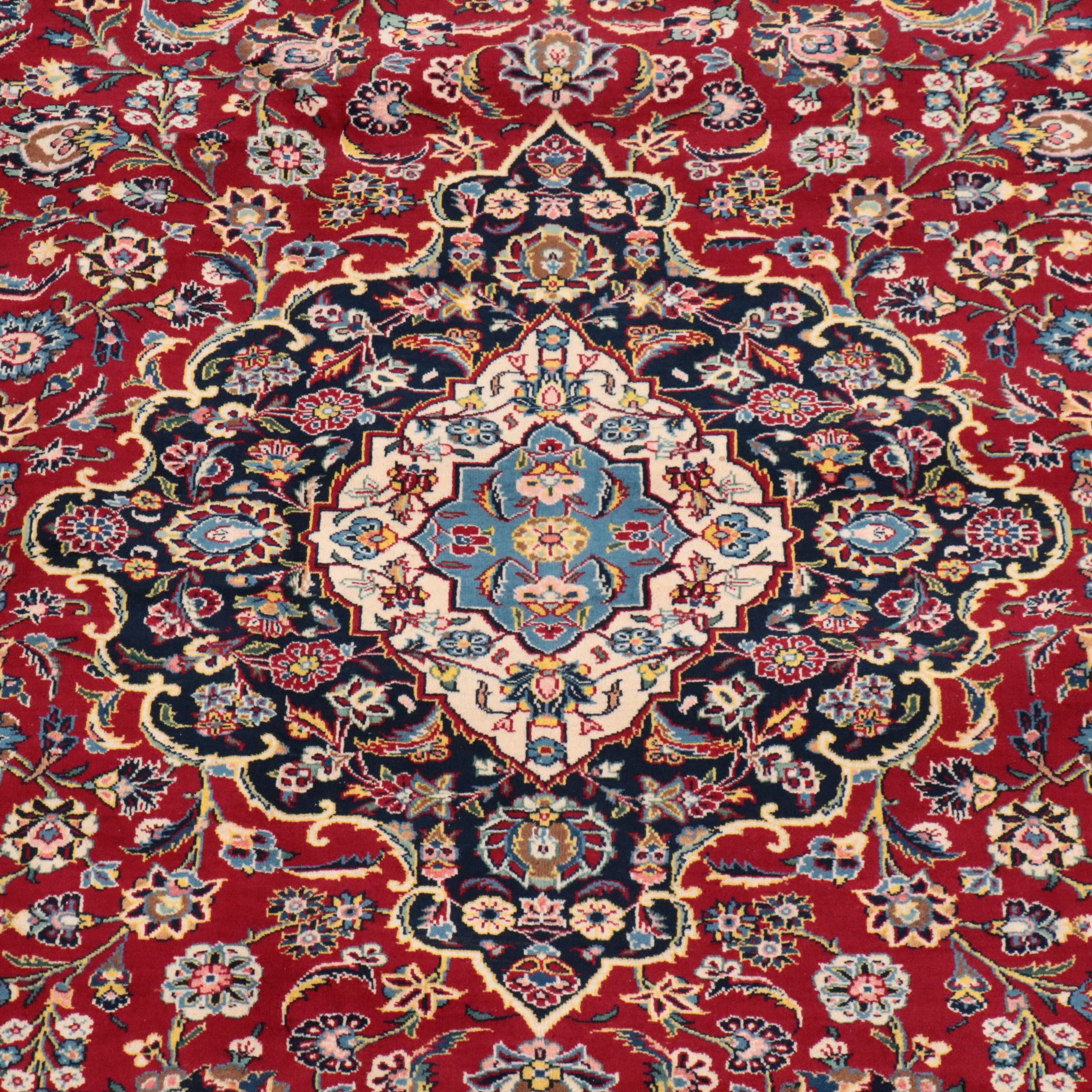 7'9 x 11'1 Hand-Knotted Persian Mashhad Area Rug