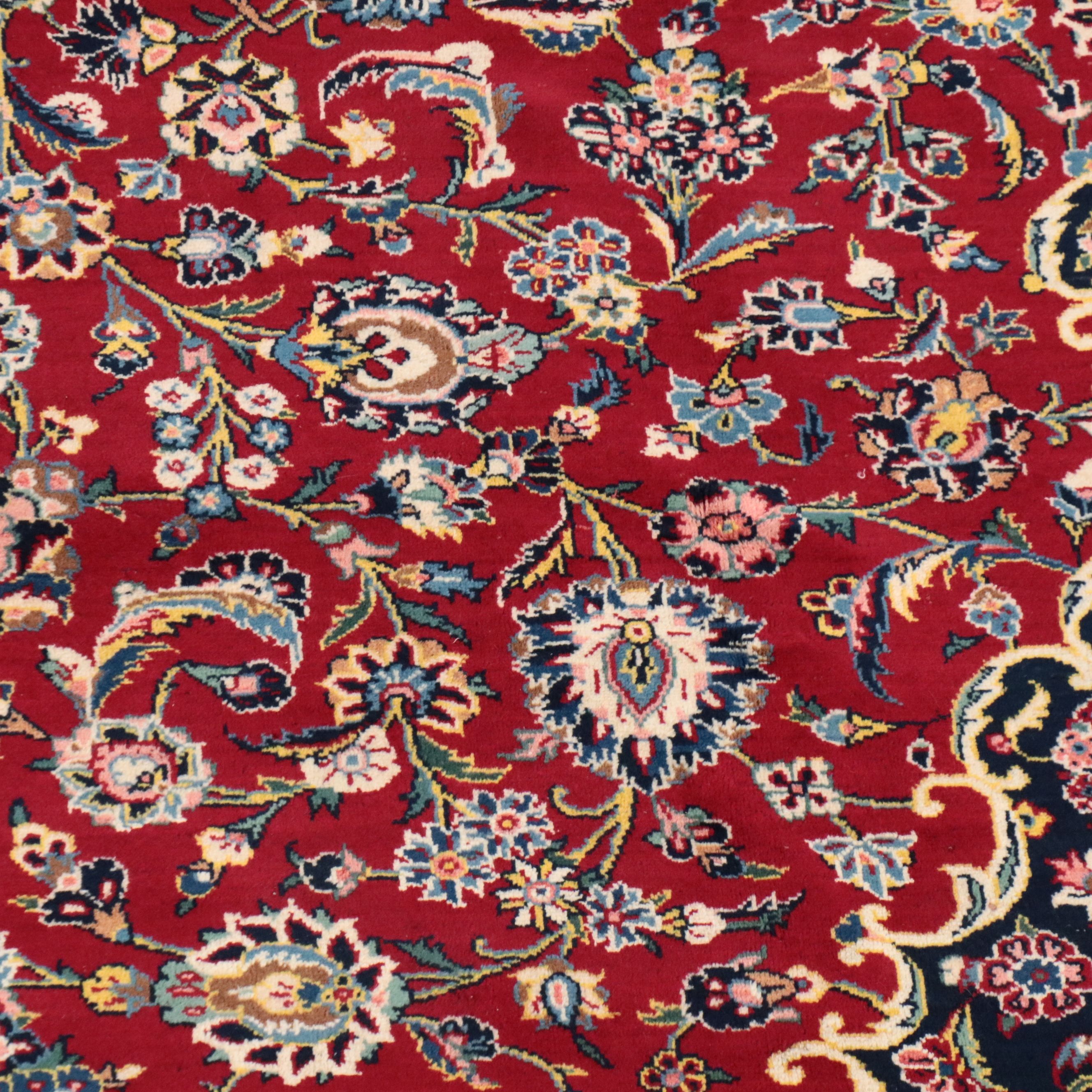 7'9 x 11'1 Hand-Knotted Persian Mashhad Area Rug